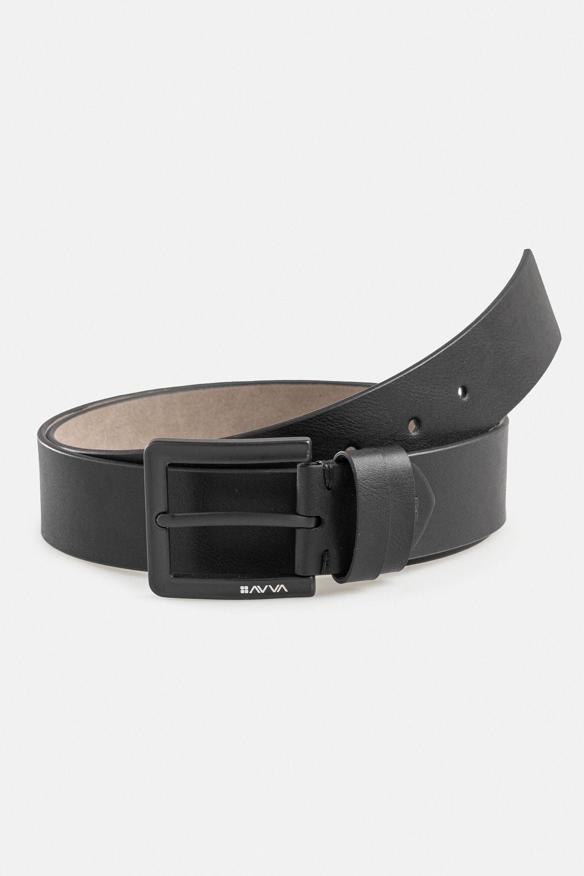 Men's black flat belt A41y9301