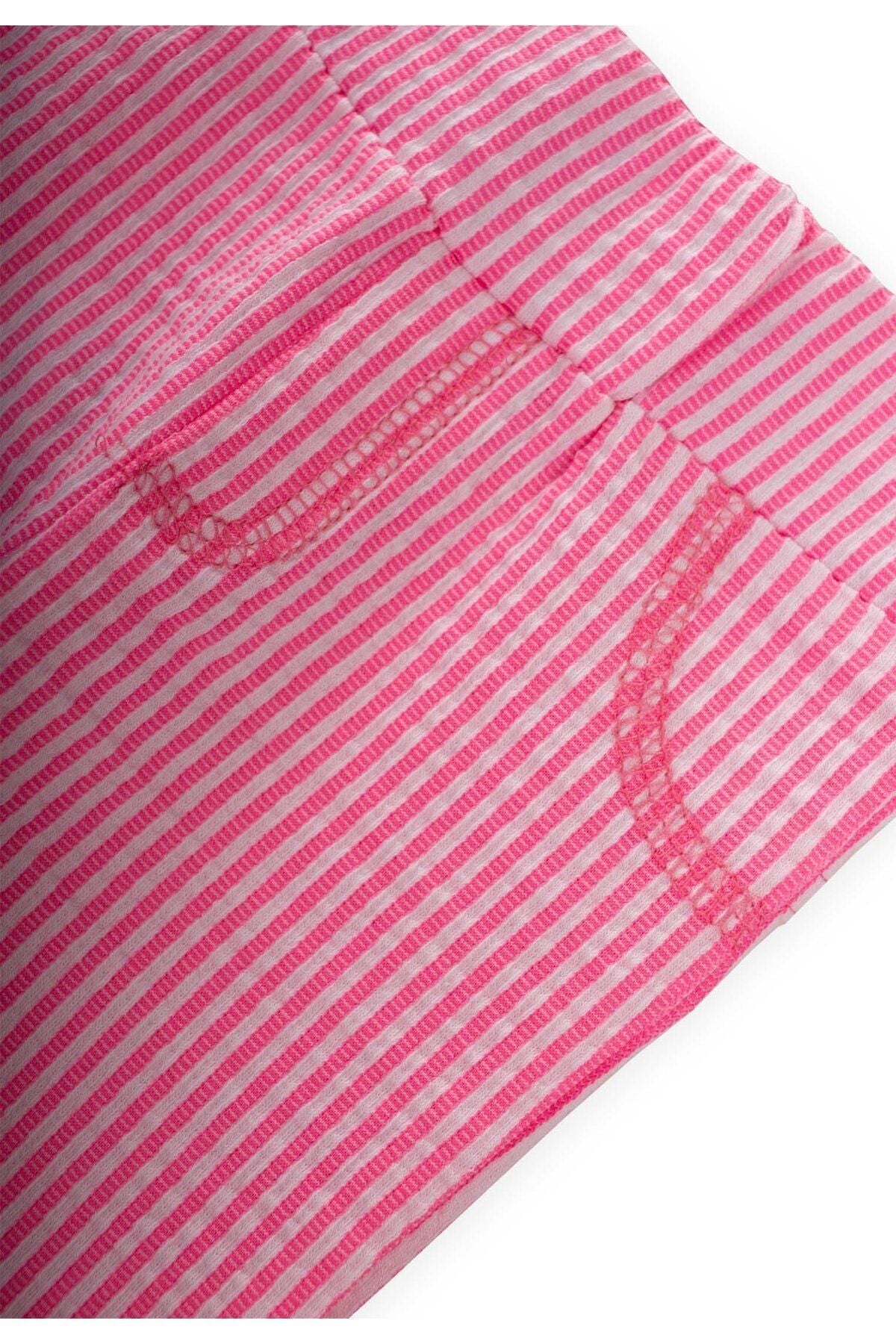 Striped girl tight pants 1-10 years pink