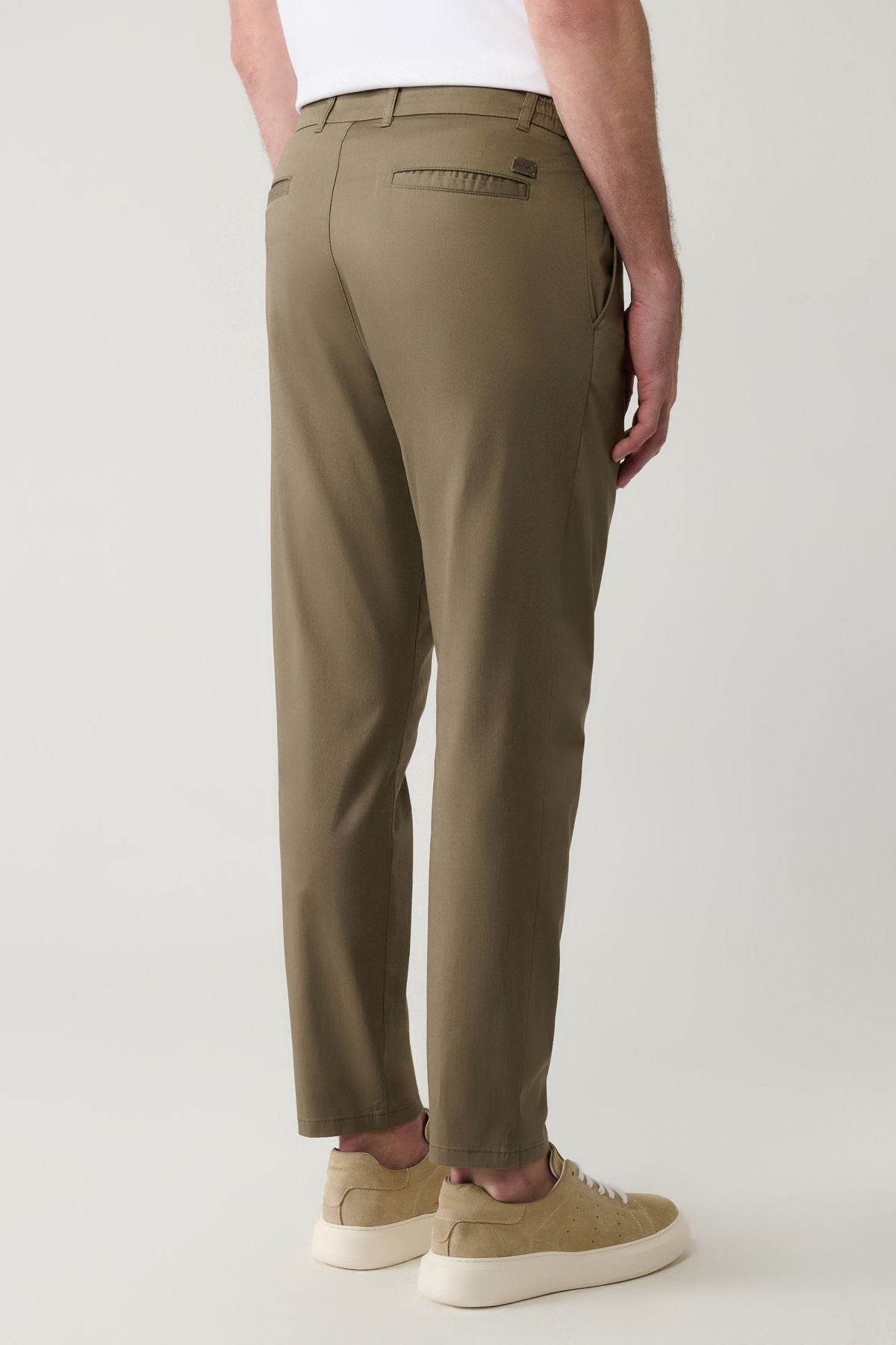 Men's Open Khaki Classic Bel Pagos Pants A41y3037