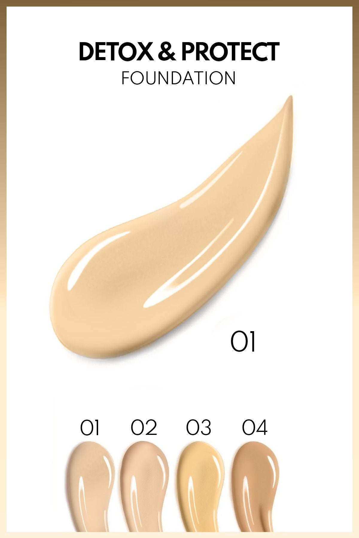 Detox & Protect Foundation SPF 15 Intensive Concealer Satin Foundation Foundation - 01 Beige