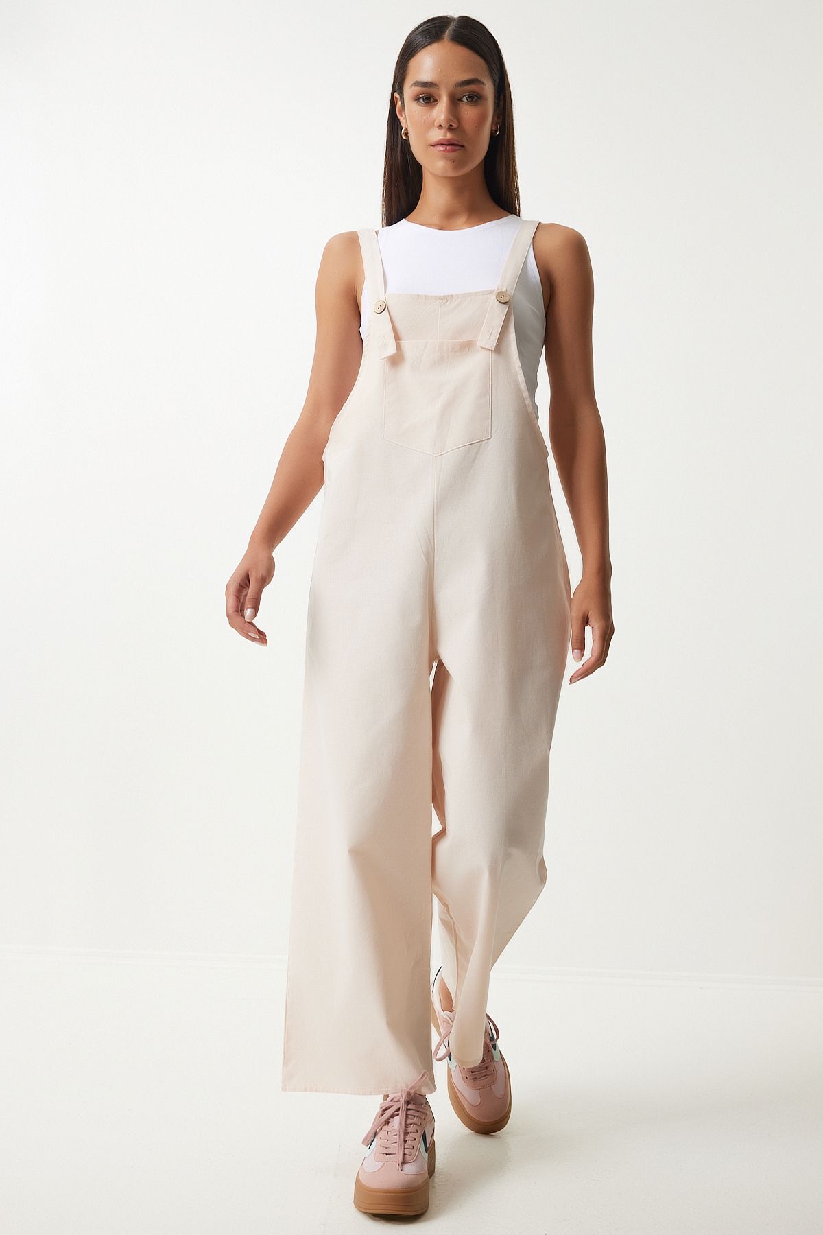 Women's Cream Hanger Thin Gabardin Summer Gardener Tulum KY00011