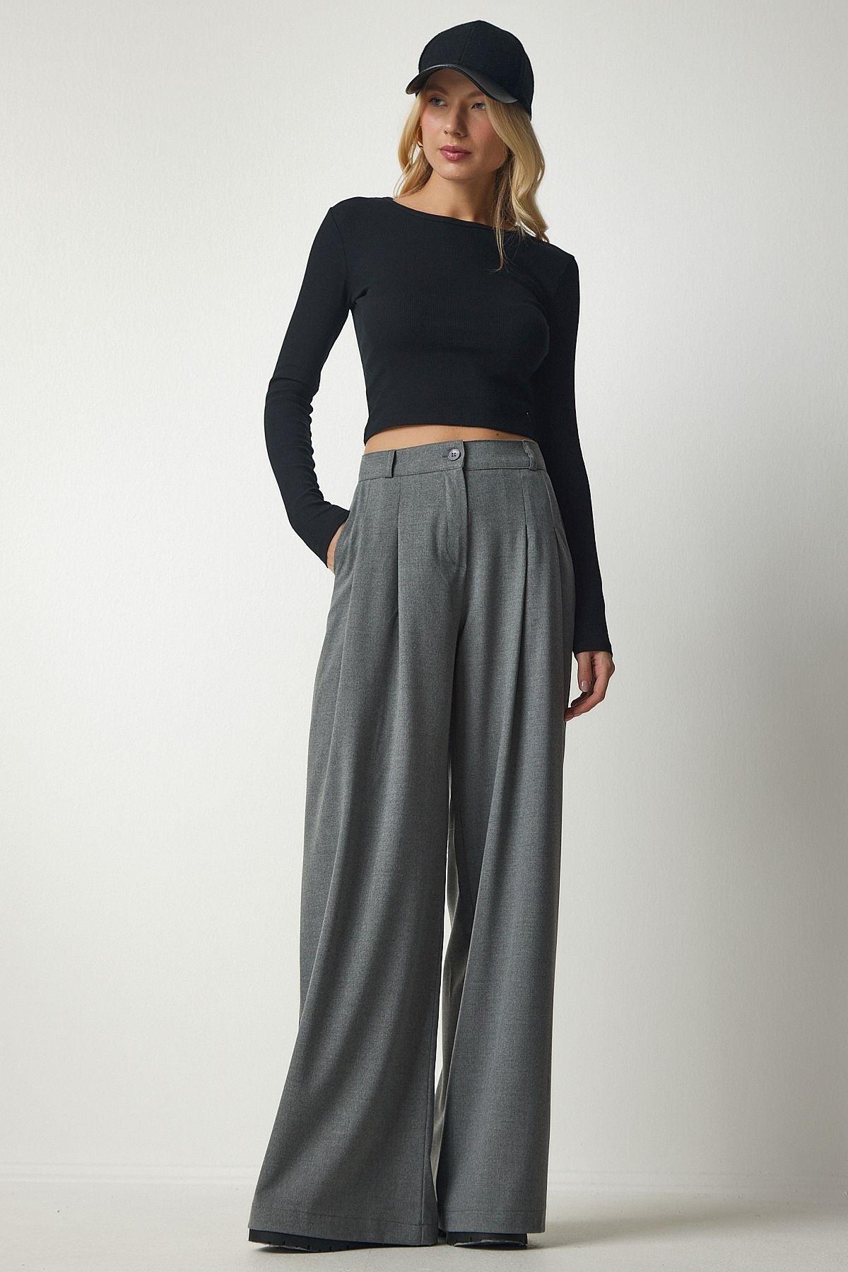 Women with Gray Parts Plenty of Paça Trousers FN03108