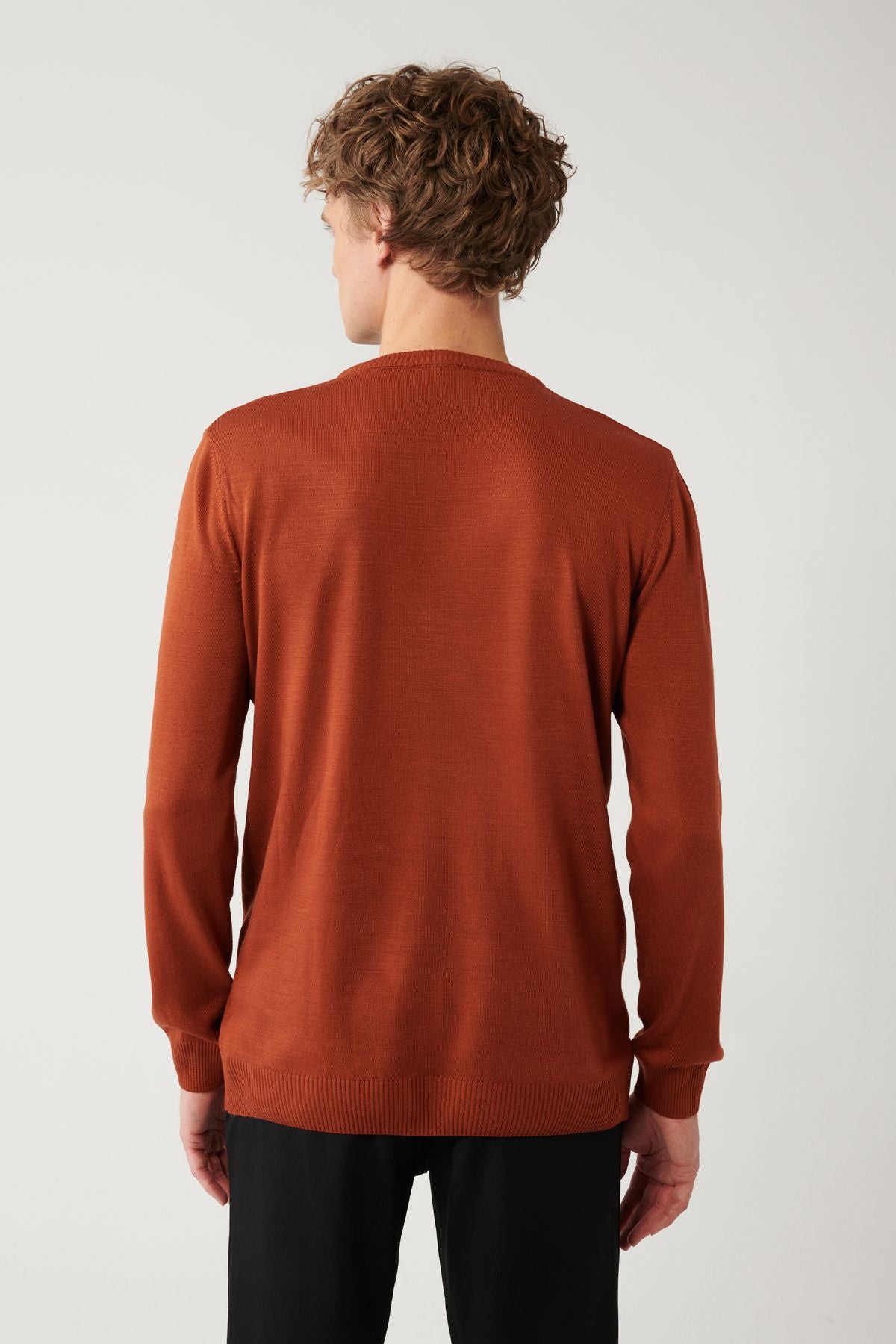 Men's Tile Bicycle collar Follow -up knitwear sweater E005000
