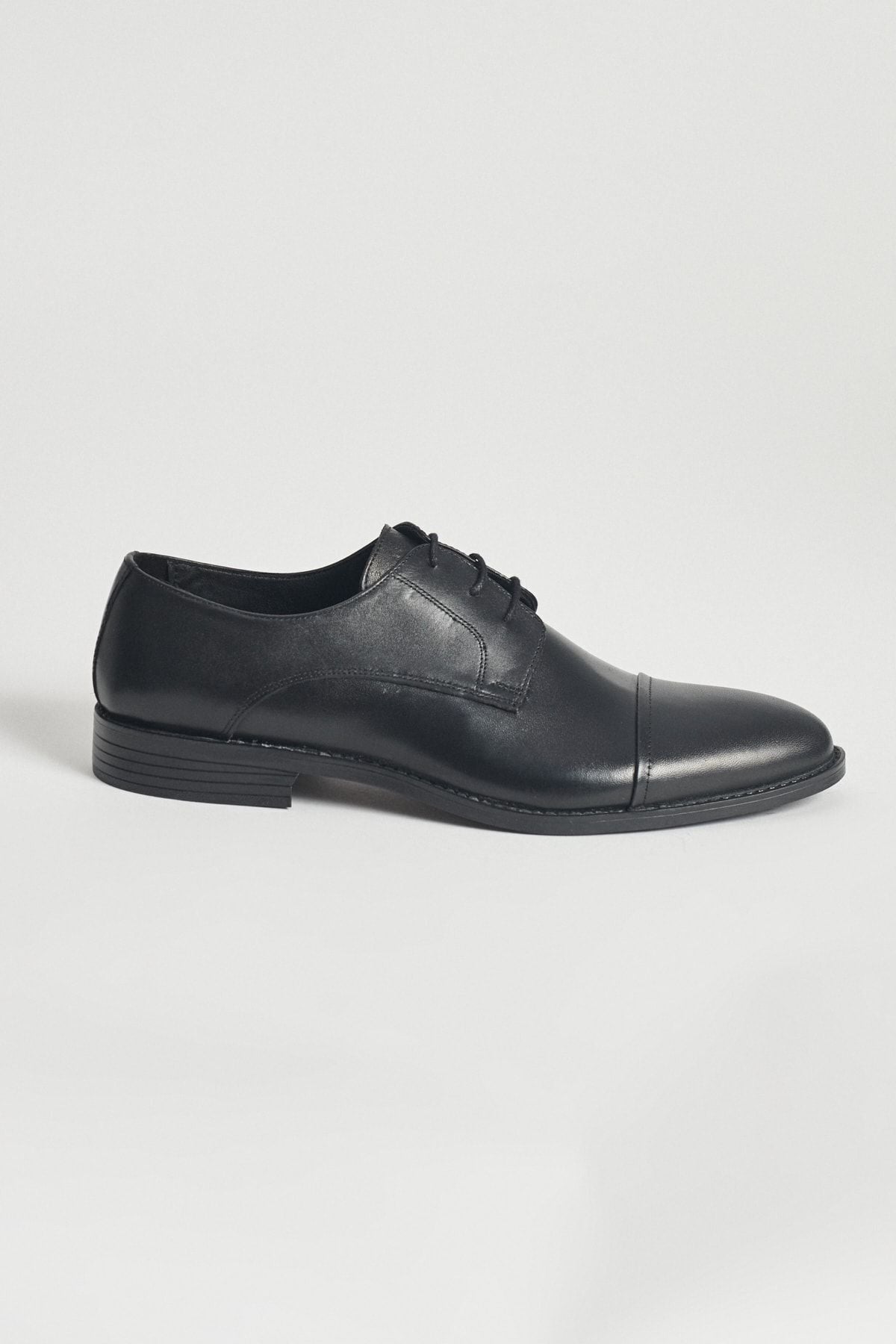 Men's black 100 %genuine leather classic shoes