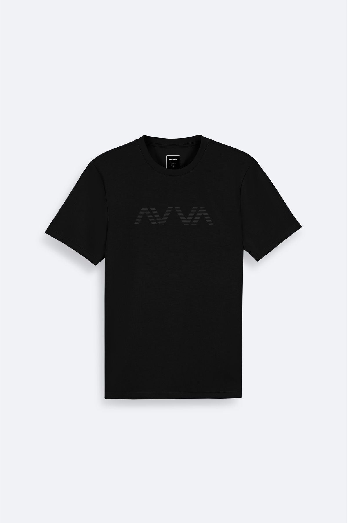 Men's Black Printed Cycling Bike Interlok T-Shirt A41y1174