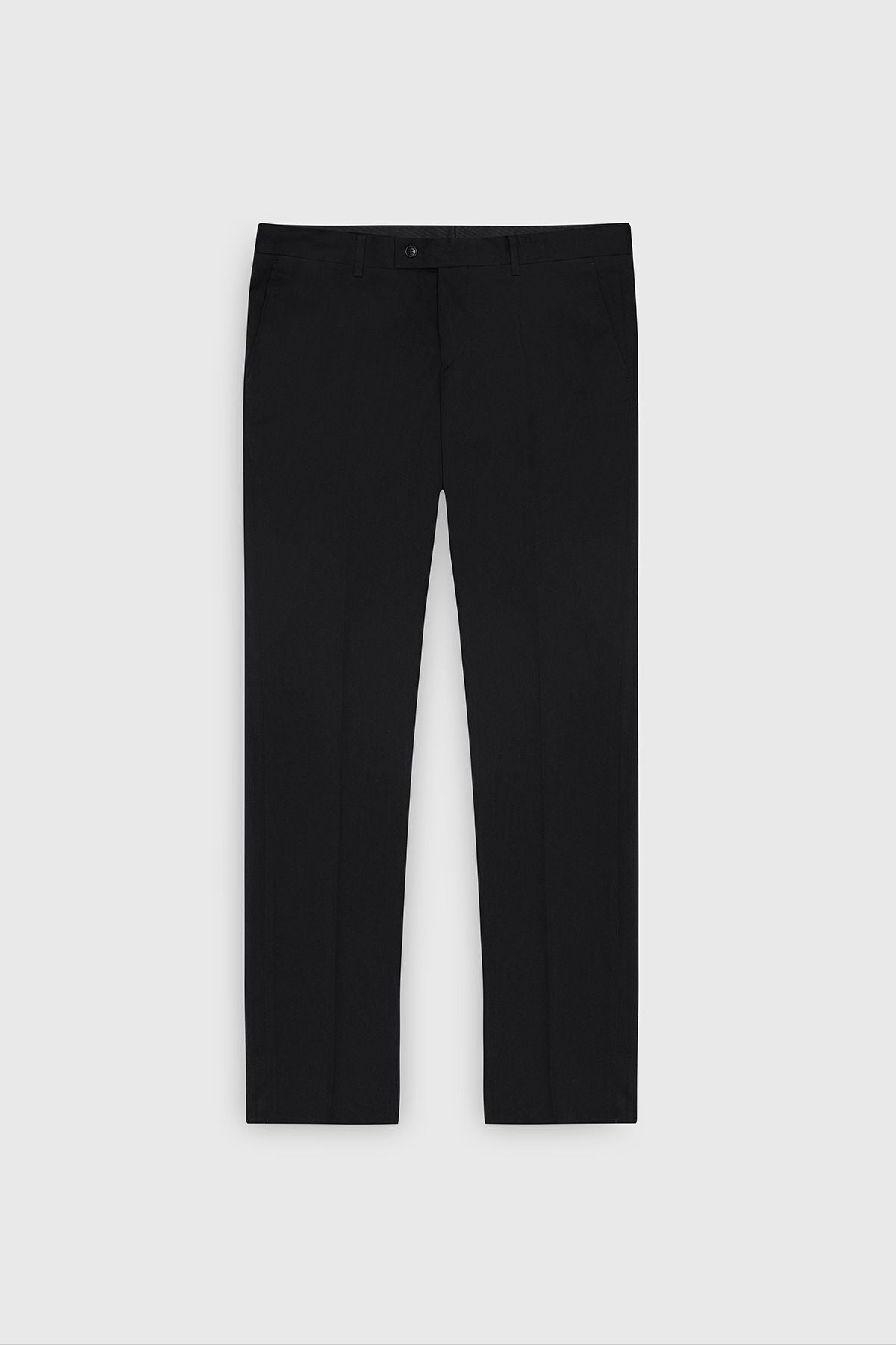 Men's black regular fit comfortable cutting side pocket classic pants
