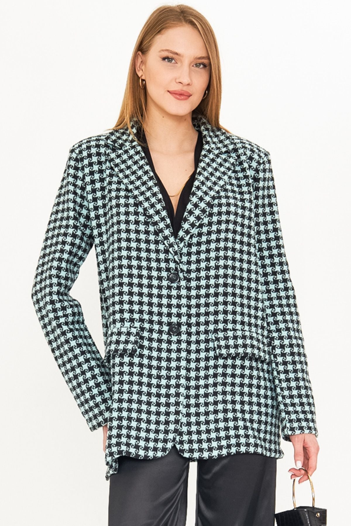 Female Mine Men's Collar Pocket Cover with a homeland oversize jacket ARM-25K00106060