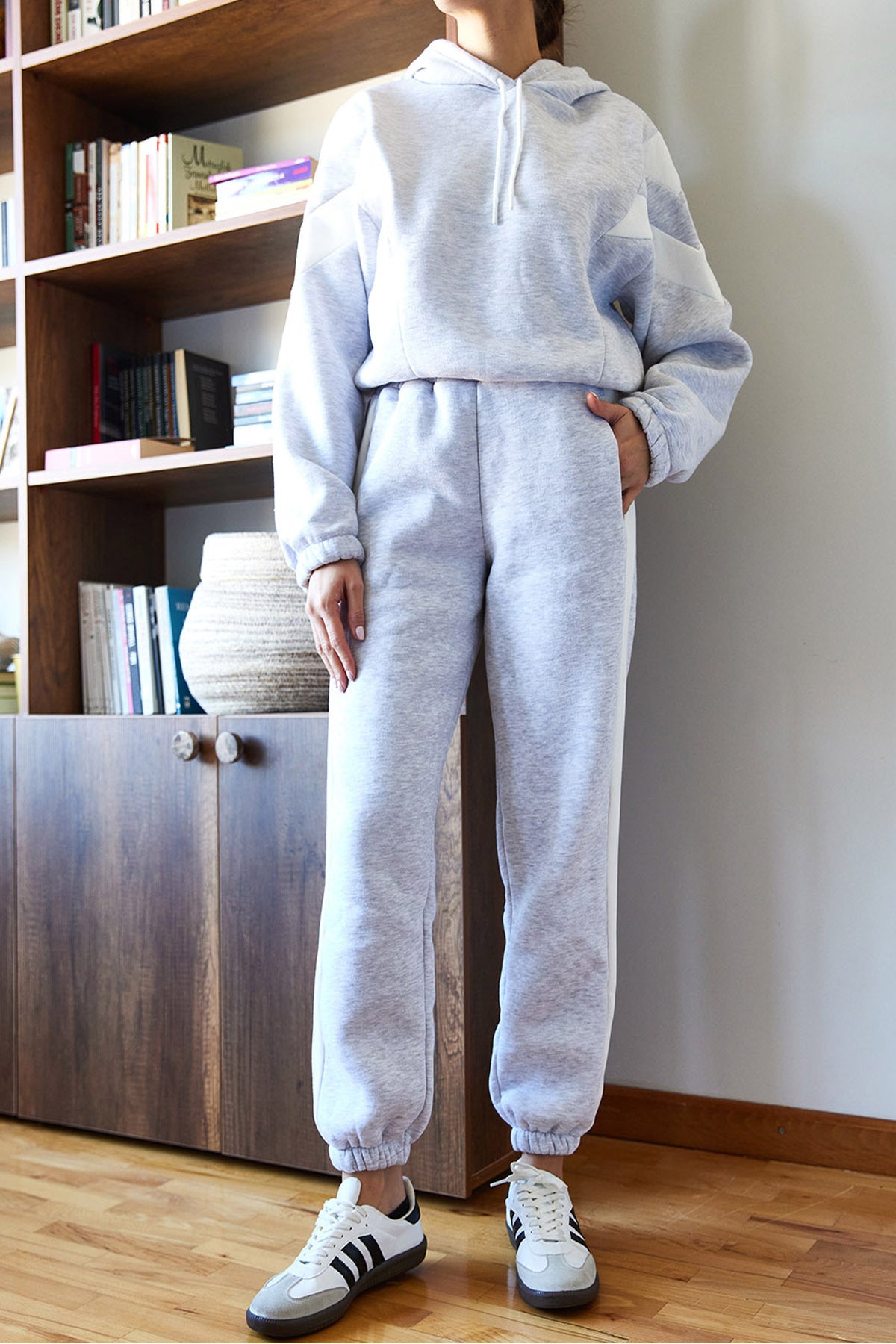 Women's Three Thread Raised Piece Bottom Top Set 60351195