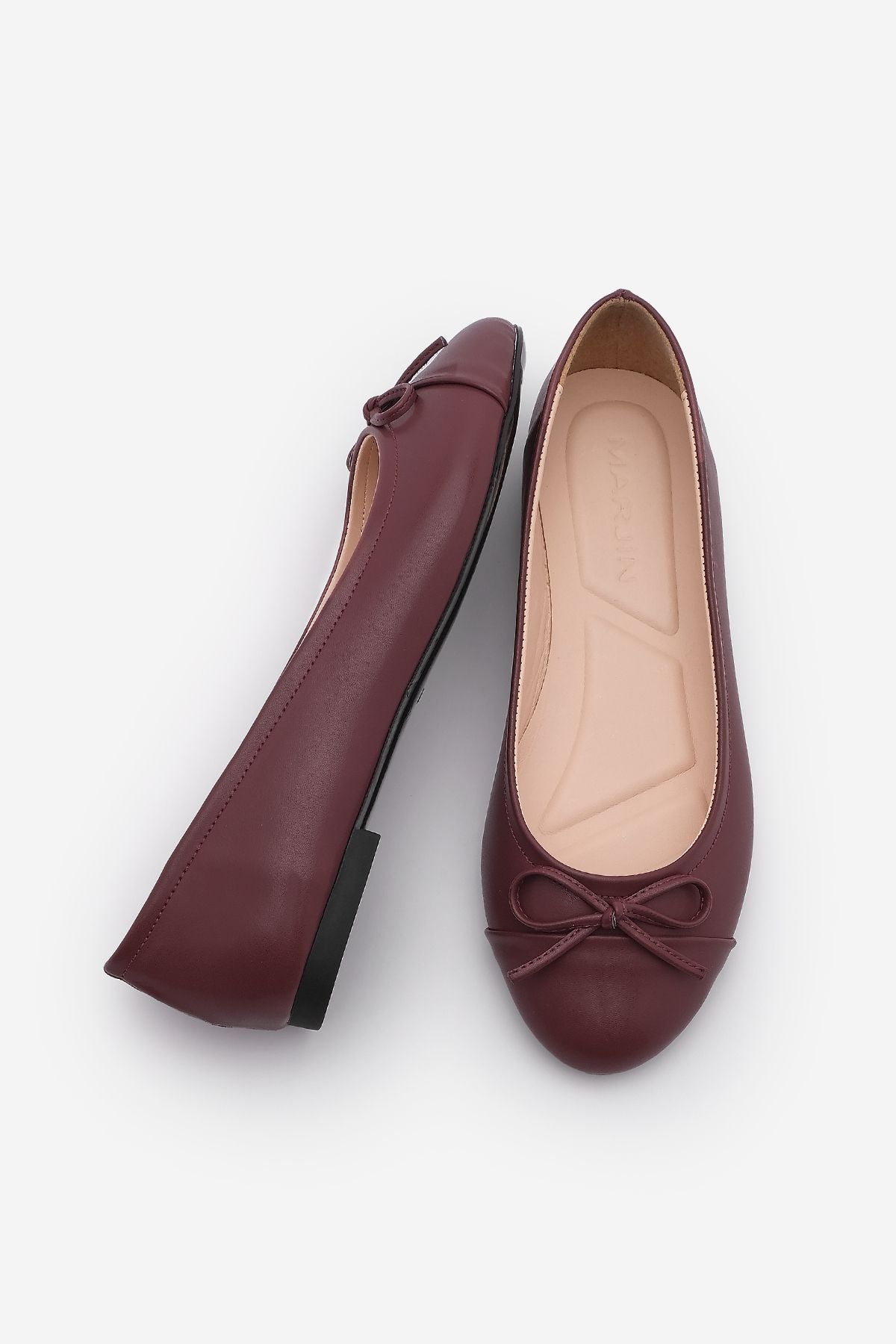 Women's Bow Detail Daily Babet Barlin Burgundy