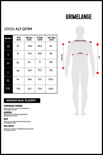 Reese Men's Comfortable Fit Elastic Waist Woven Cotton Elastane Fabric Washed Black Trousers