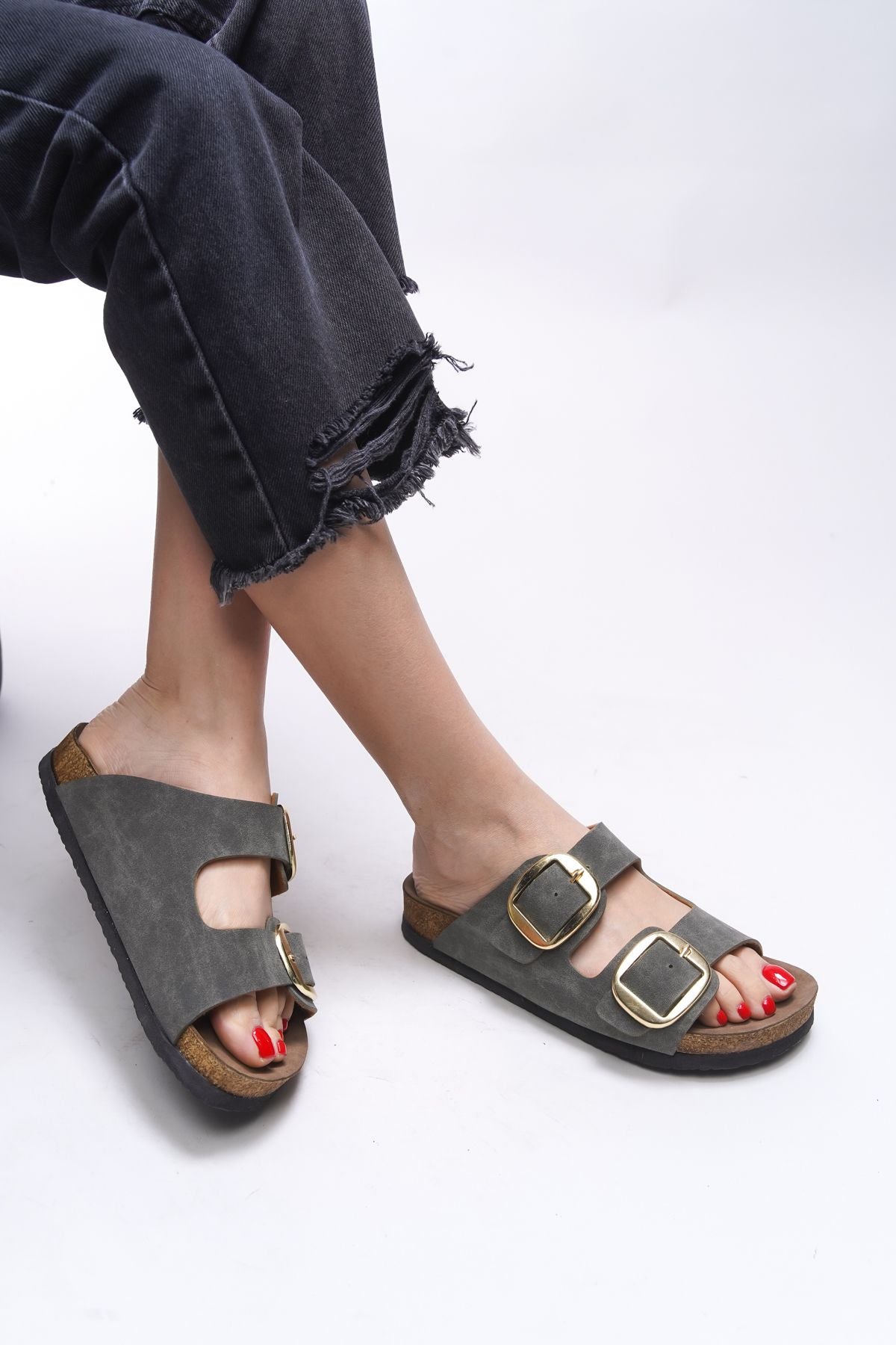 VYLSULA WOMEN DOUBLE BUYPALI Slipper 0012602 GREEN