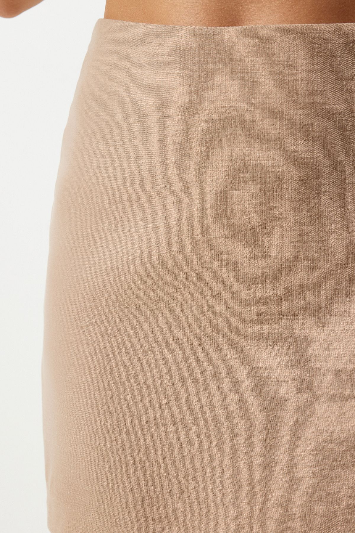 Female Biscuit Sleeveless Vest Mini Skirt Woven Set FN03188