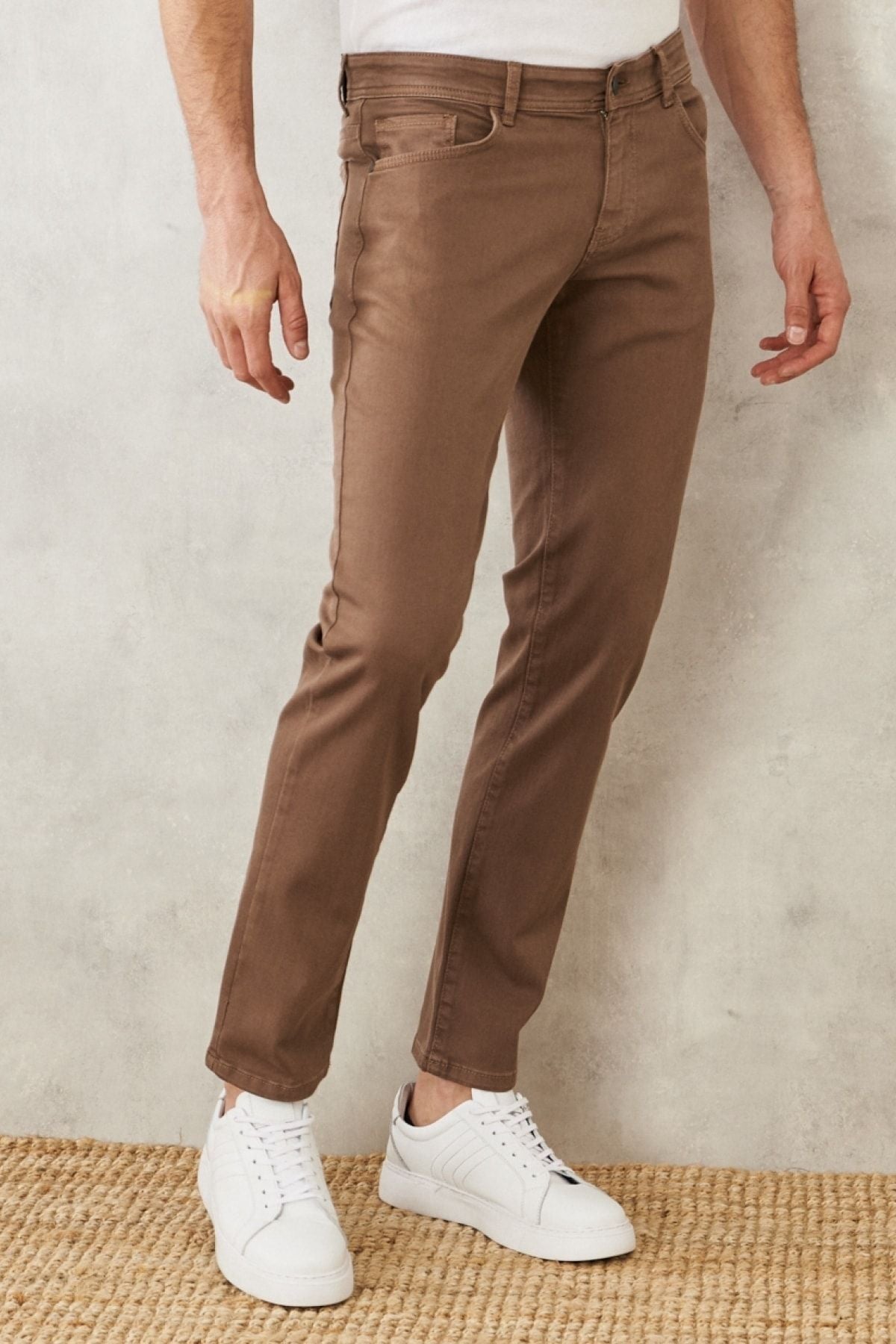 Men's mink 360 degrees stretching in all directions slim fit narrow cut cotton flexible pants