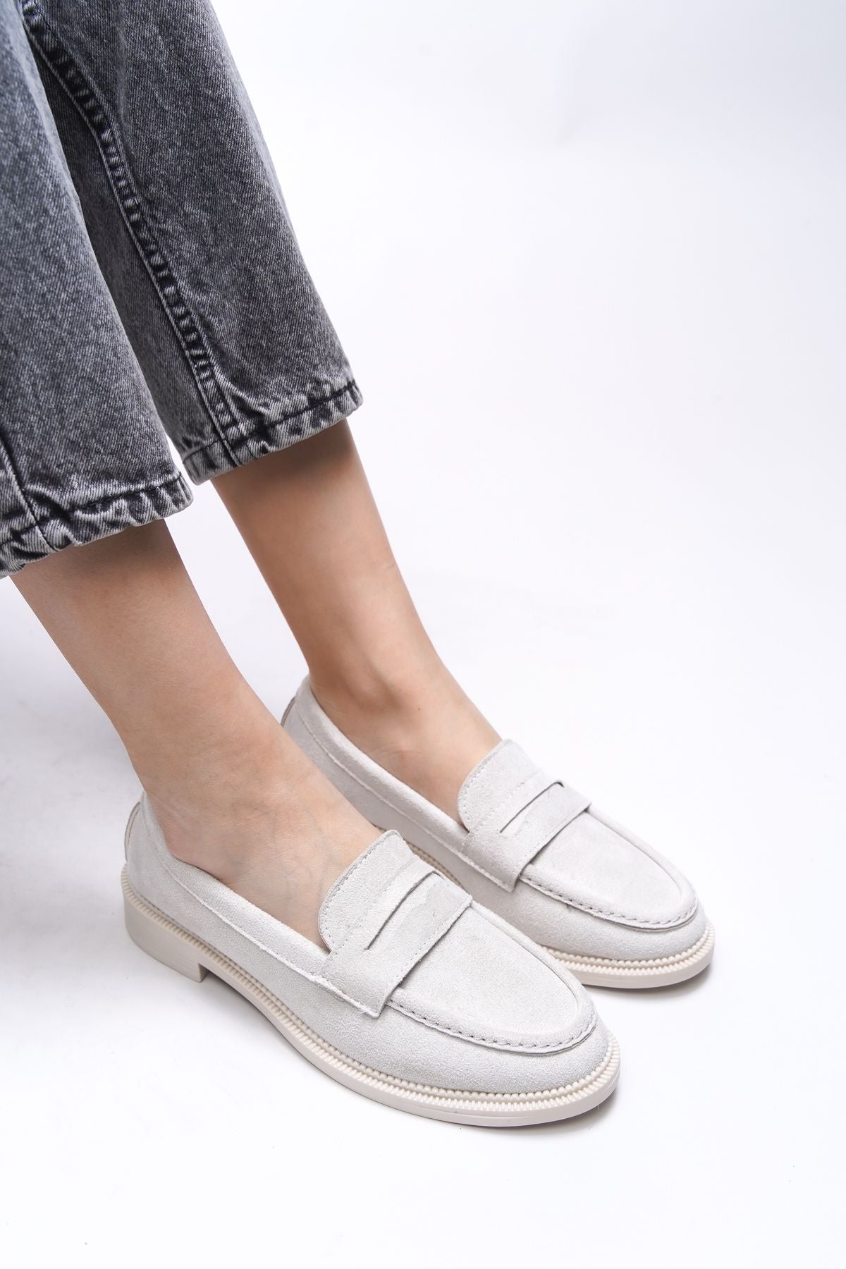 Mylmadia woman loafer 0012665 beige suede