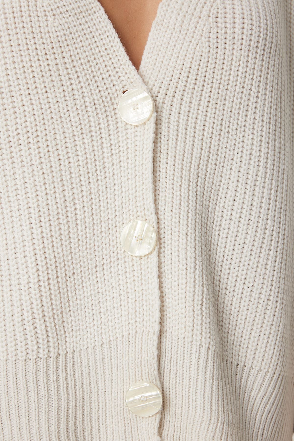 Women's Bone V -Neck Button Knitwear Cardigan MX00175