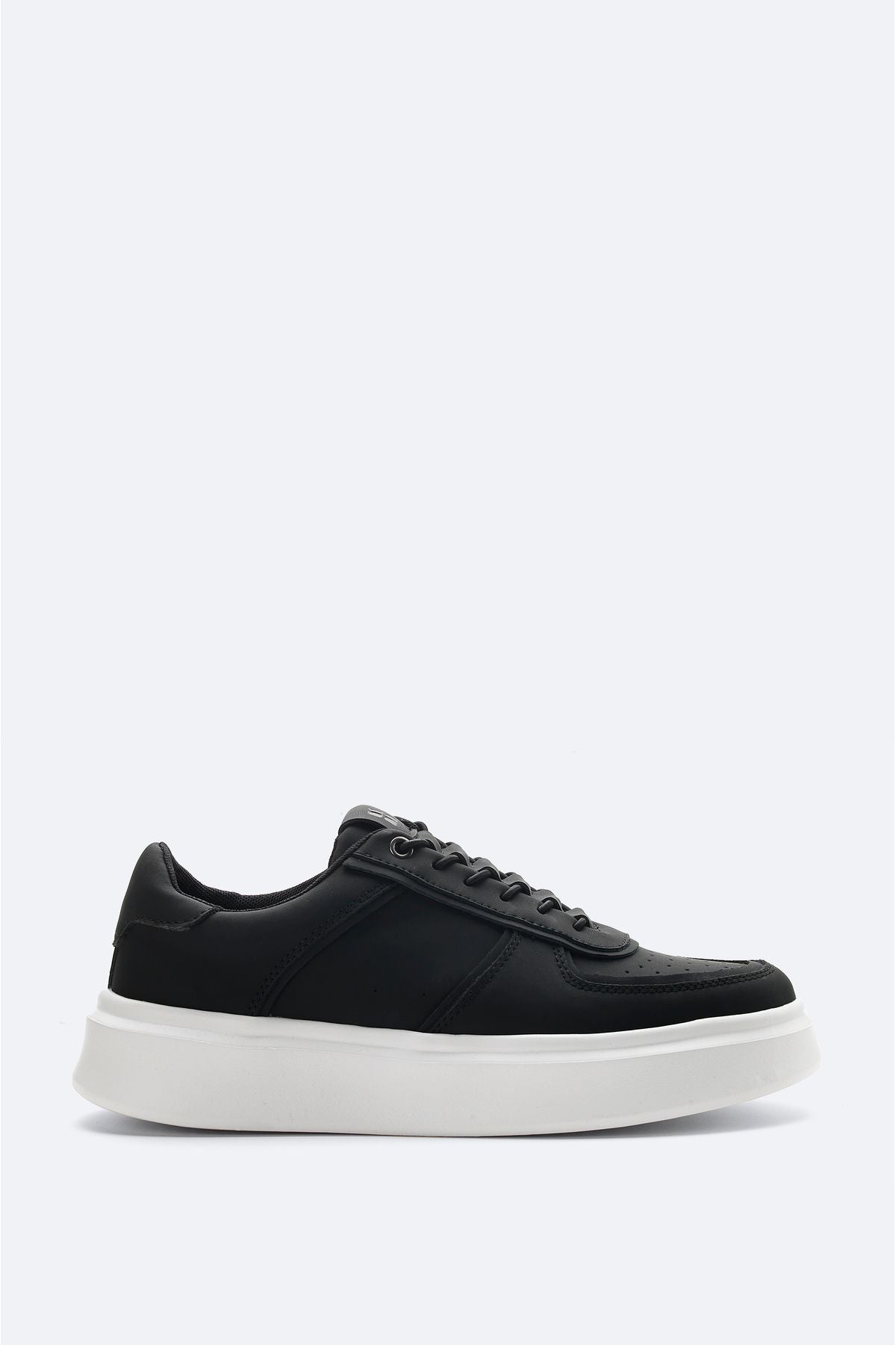 Men's black 100 %leather casual shoes A42y8013