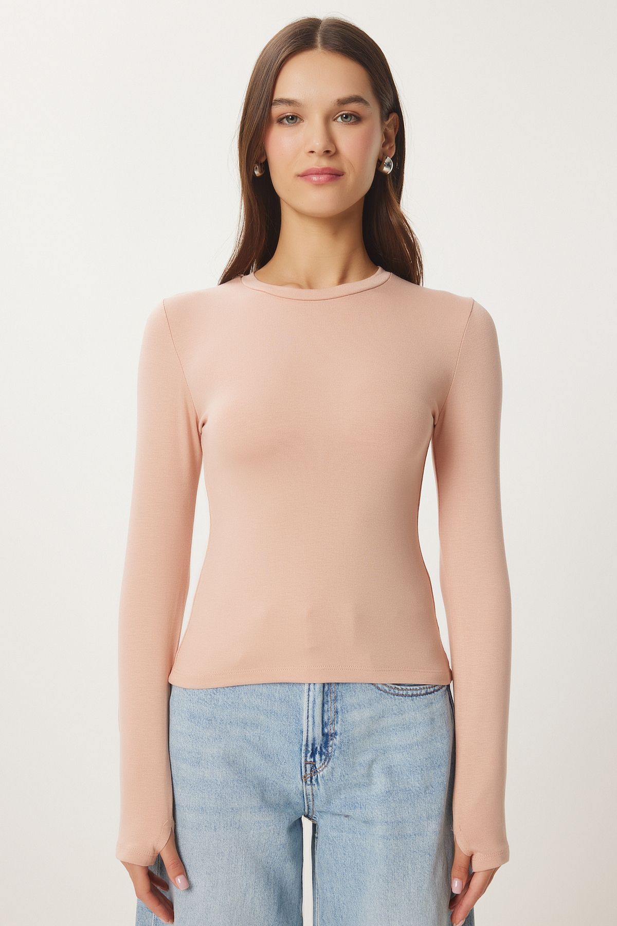 Female Biscuit Bicycle Basic Knitting Blouse CR00439