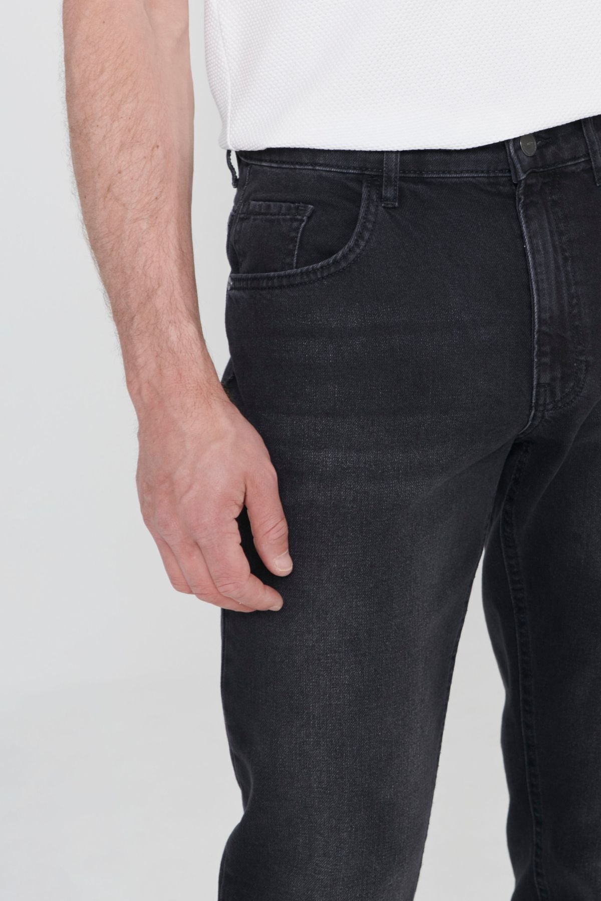 Men's anthracit comfort fit comfortable cut 100 %cotton denim jean jeans