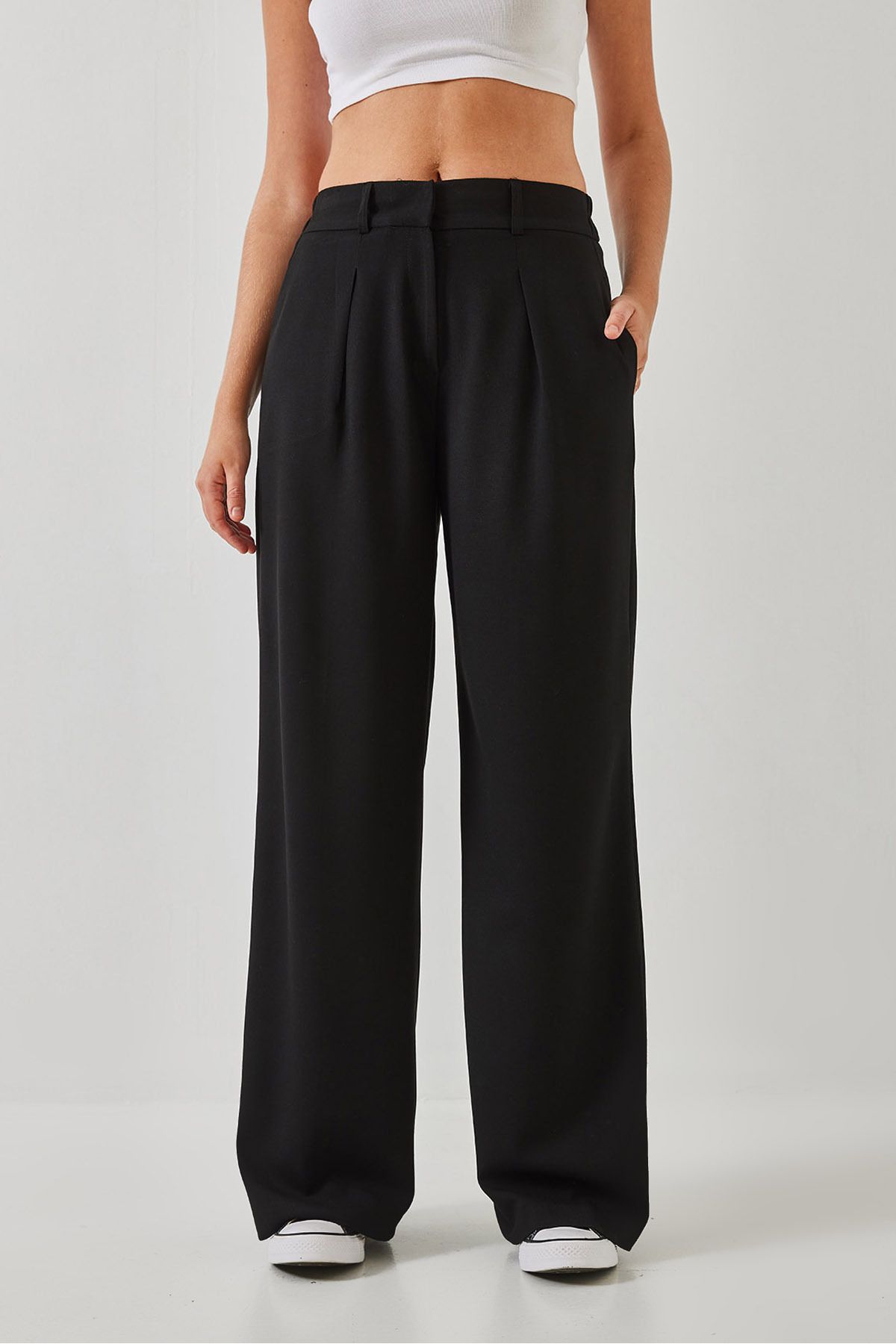 Women's waist tire abundant trousers 3314 60261045