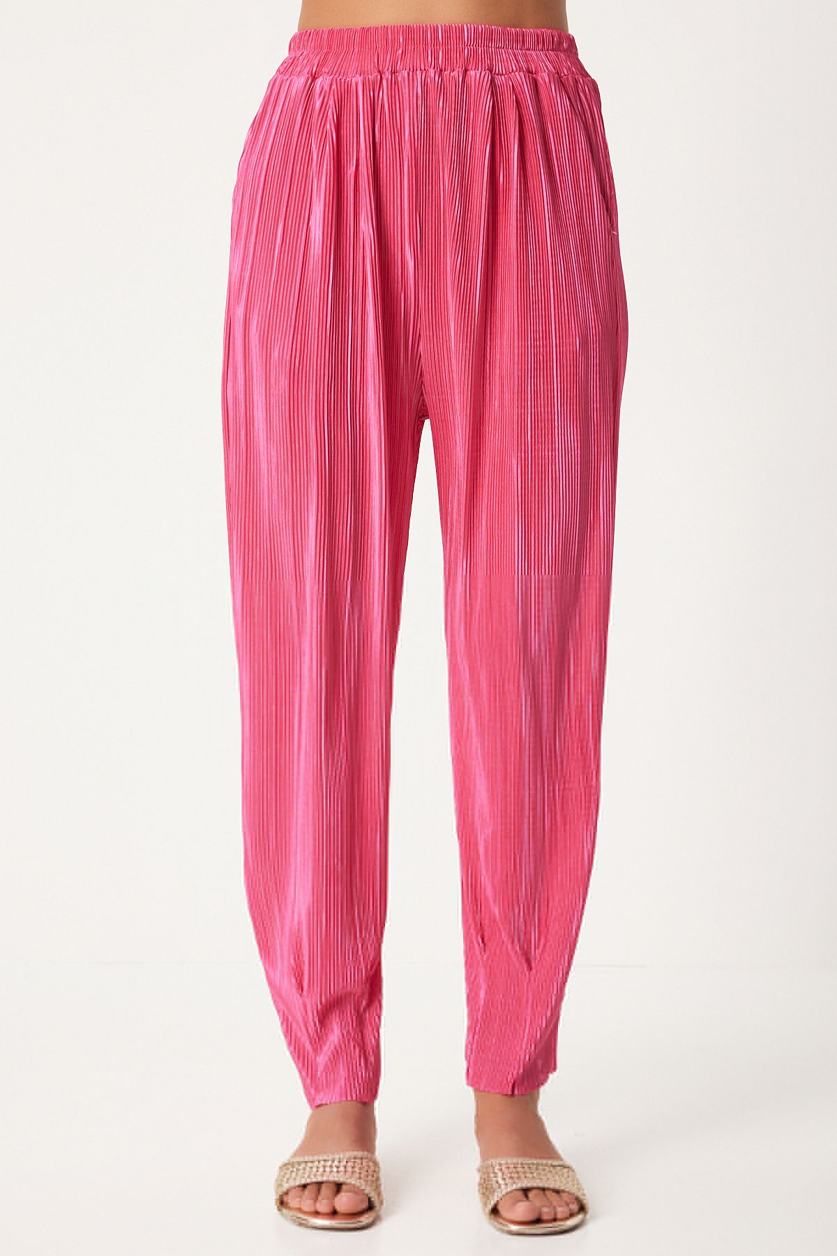 Woman Pink Stylish button pants pants set FN03235