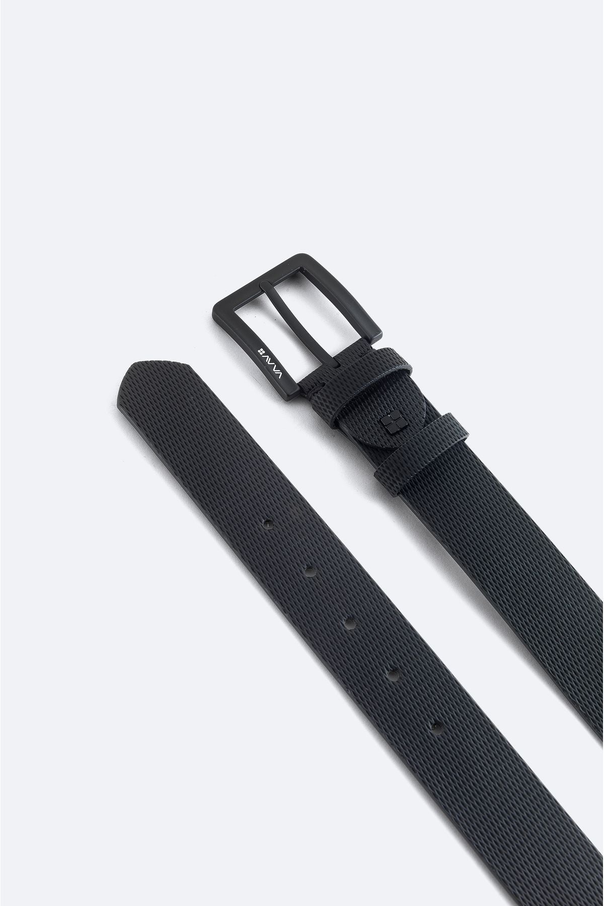 Men's Black Igne Patterned Belt A41y9306