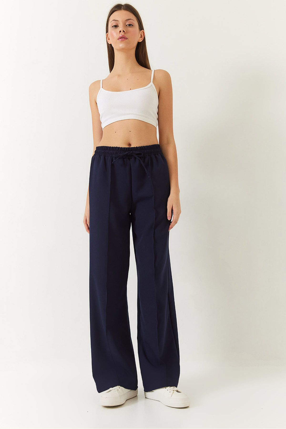 Women's waist tire -binding grass double palazzo pants 4009 60271030