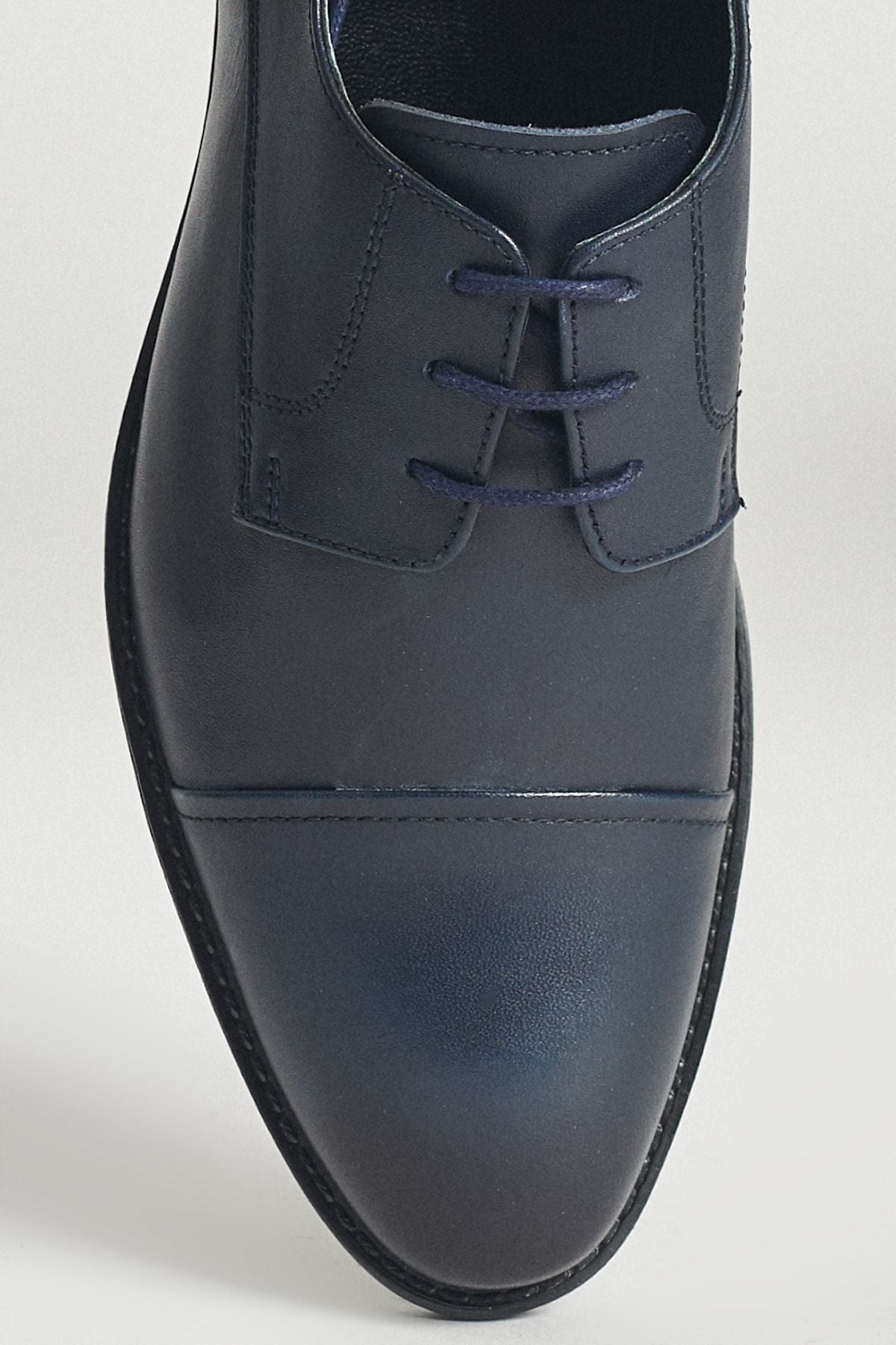 Male Navy Blue 100 %Genuine Leather Classic Shoes