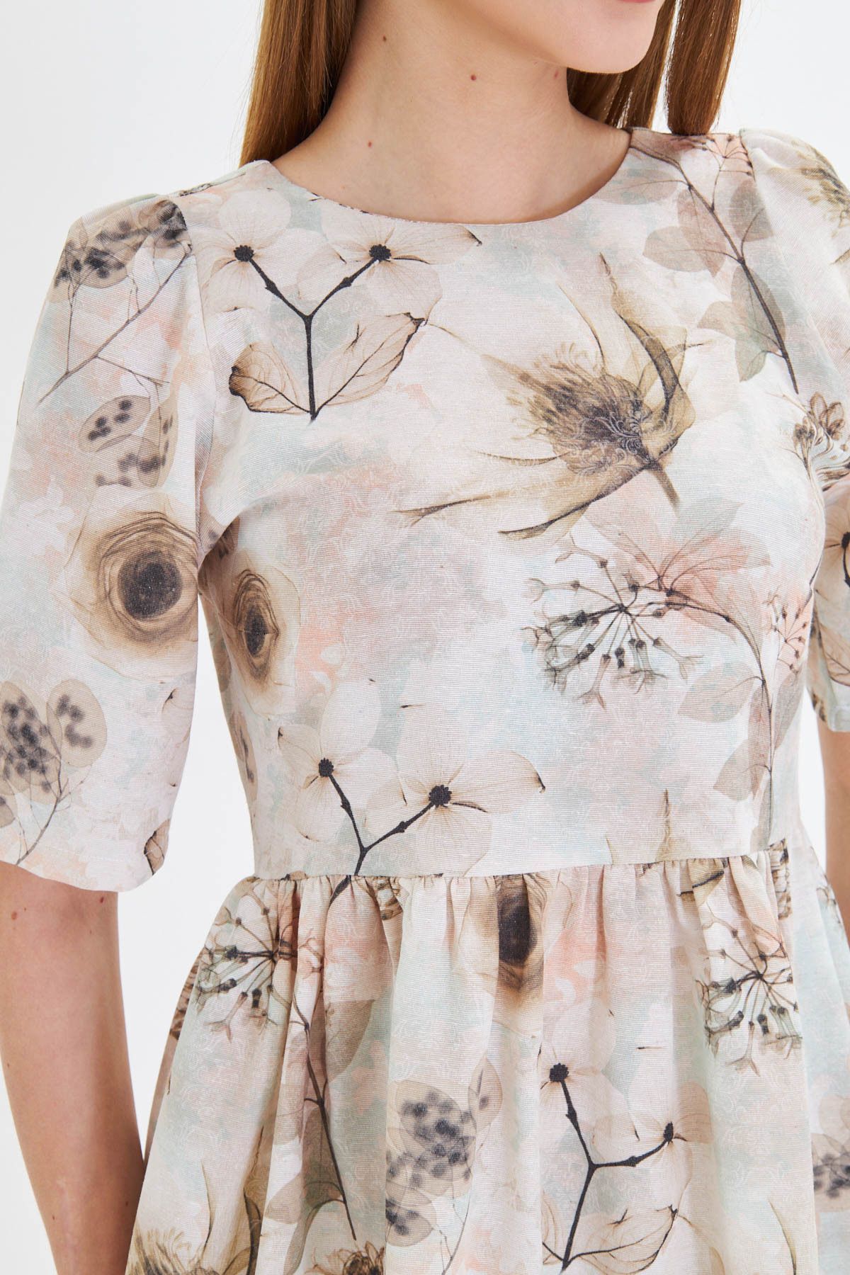 WOMEN MINT ZERO BACK RESPONSE WATER WATER WASTER WASTE BLOTH SPRING DRESS ARM-25Y001009