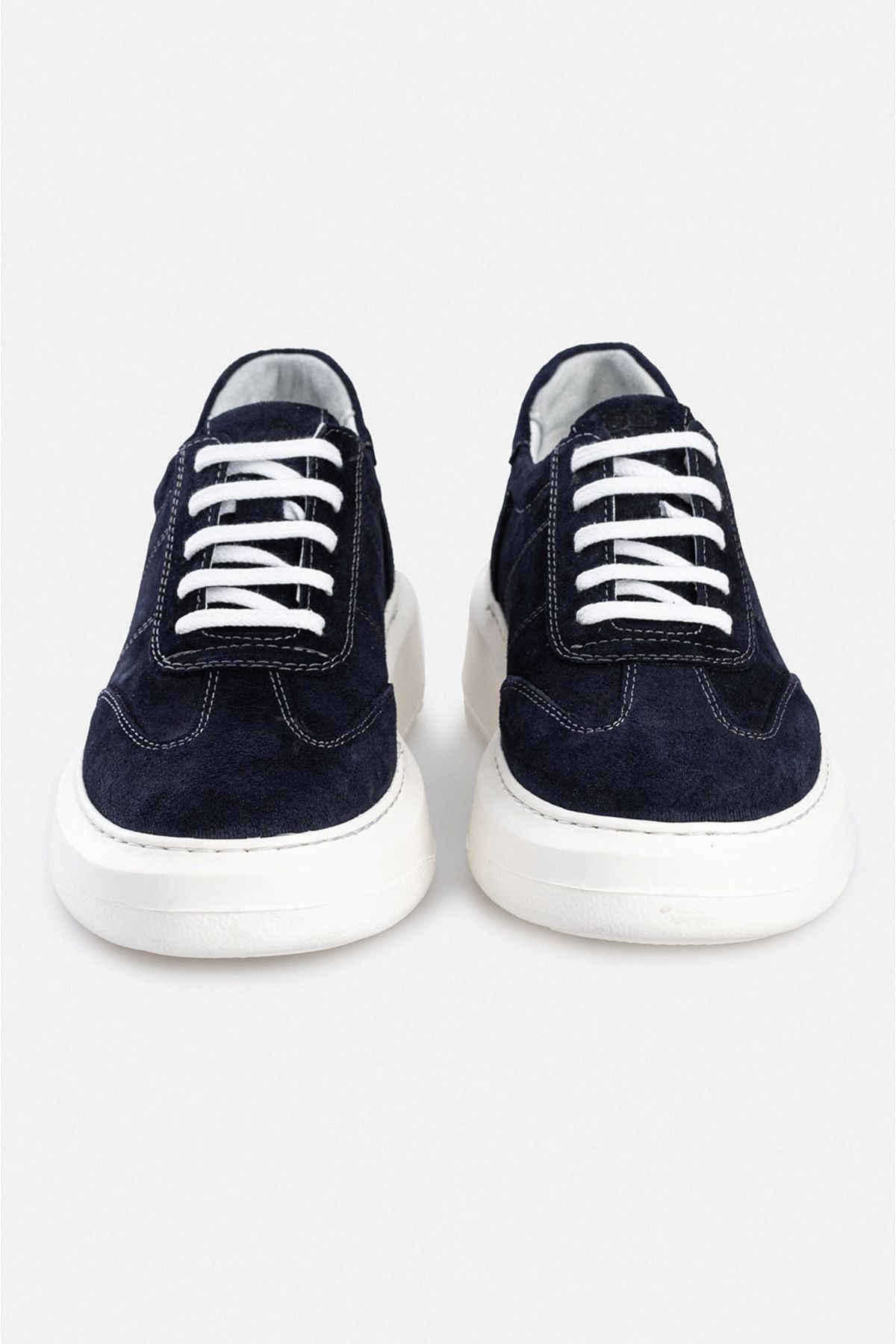 Ανδρικά παπούτσια σε μπλε Navy 100% Suede Flexible Base Casual Παπούτσια B008002