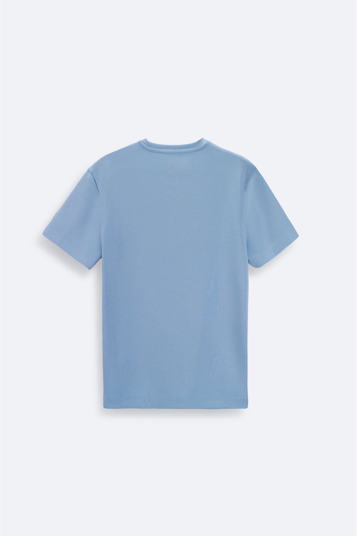 Men's Dark Blue Soft Touch Bicycle Collar Printed T-shirt A41y133333