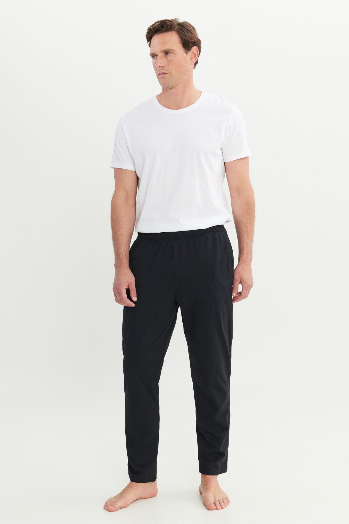 Men's Black Cotton Standard Fit Pajam