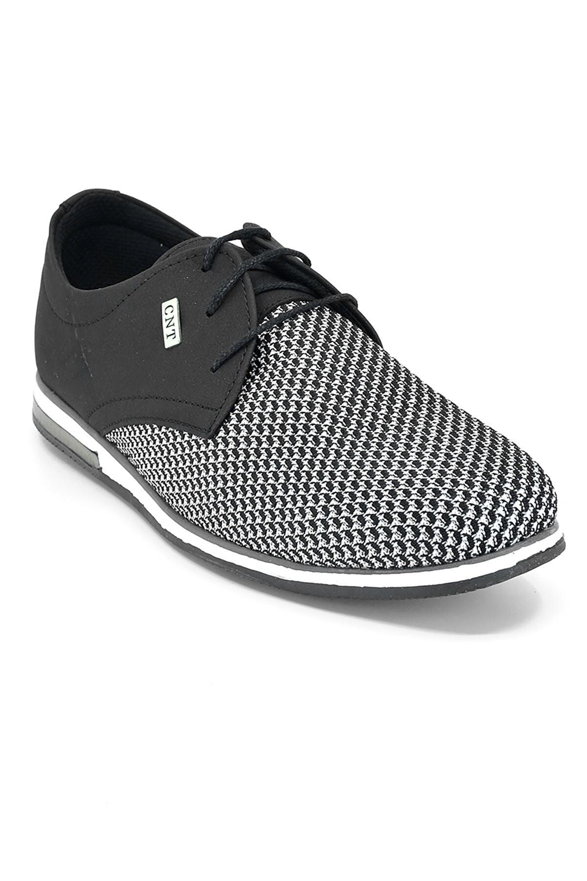 Black Knitting Men's Casual Shoes