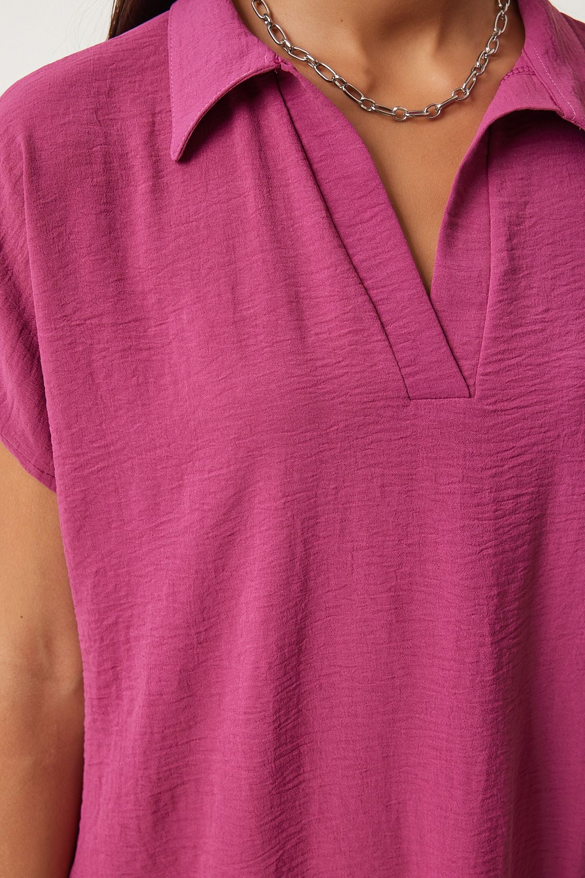 Woman POLUM POLO YAKA SUMMER PLEASE LINE AYROBİN Dress to00138