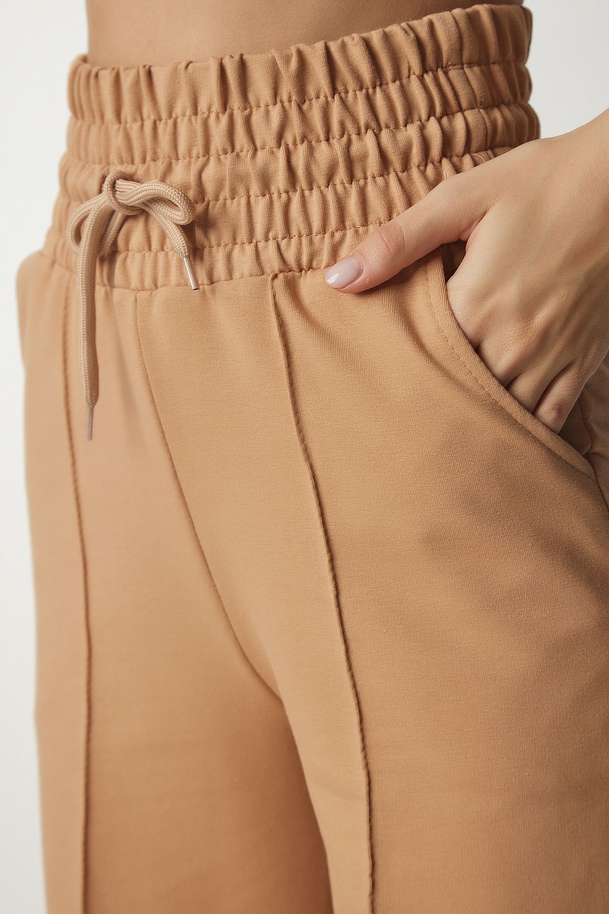 Female Biscuit Pocket Basic Knitting Tracksuit Six XR00018