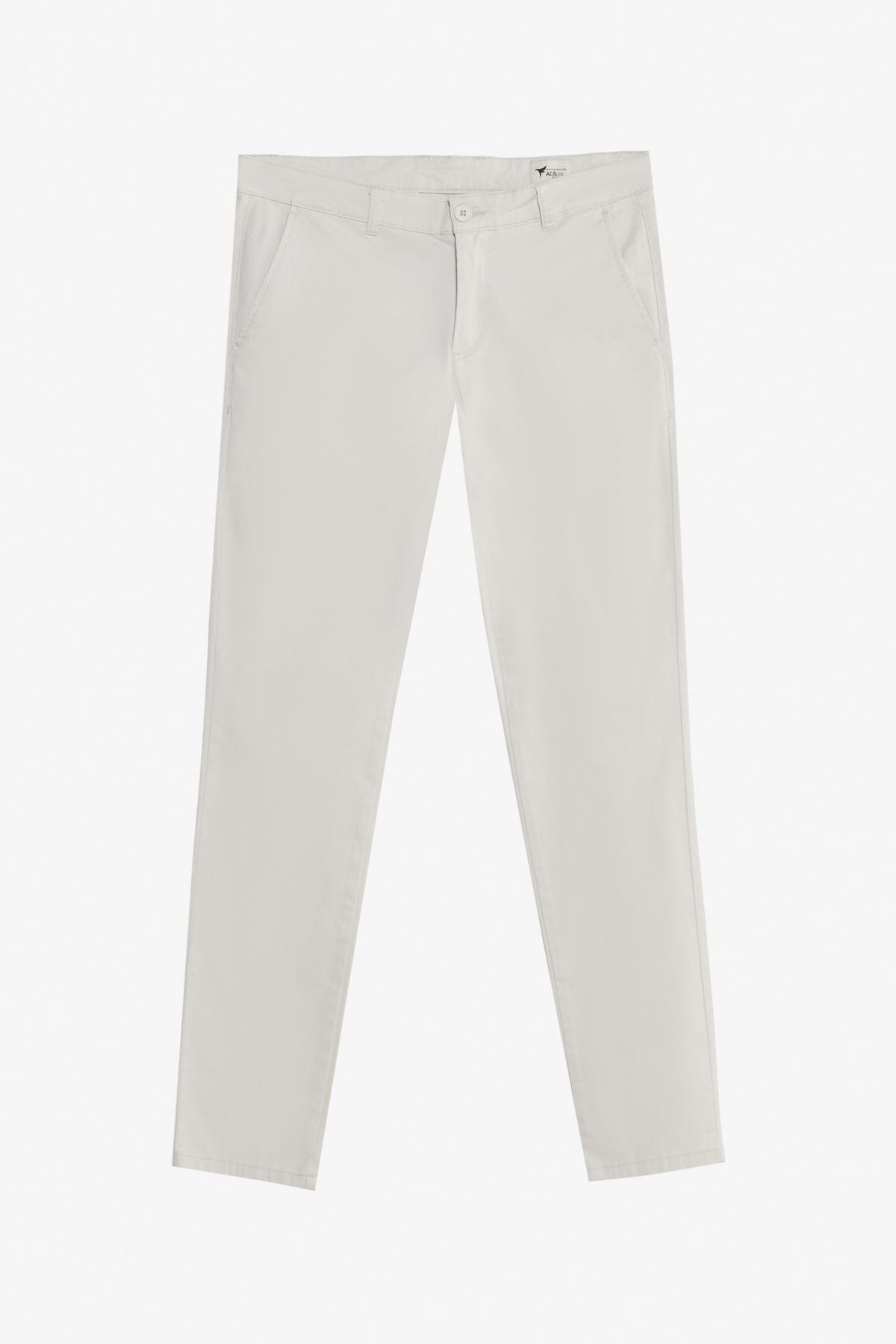 Men's Stone Cotton Slim Fit Narrow Cutting Side Pocket Flexible Casual Pants