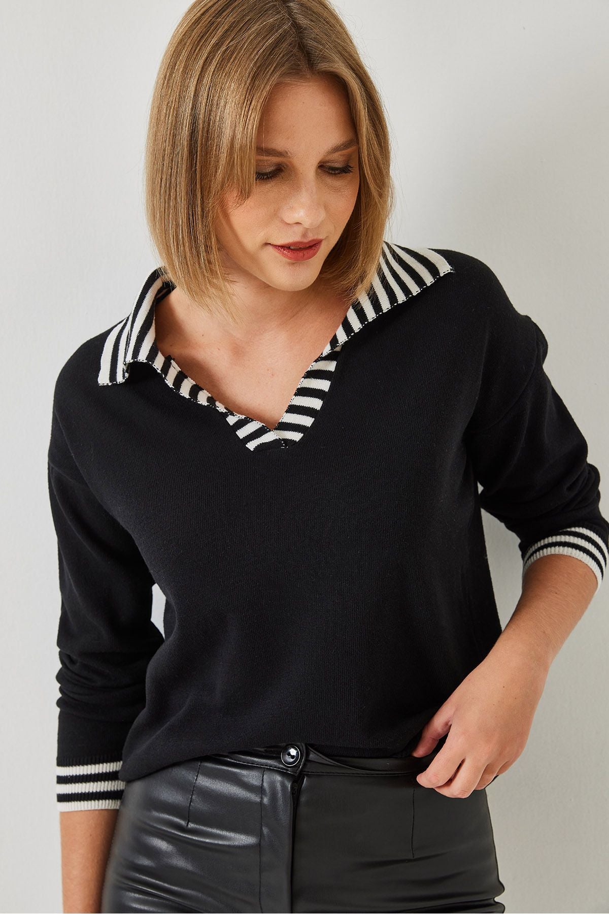 Woman Polo Yaka Knitwear Kazakh 20247519