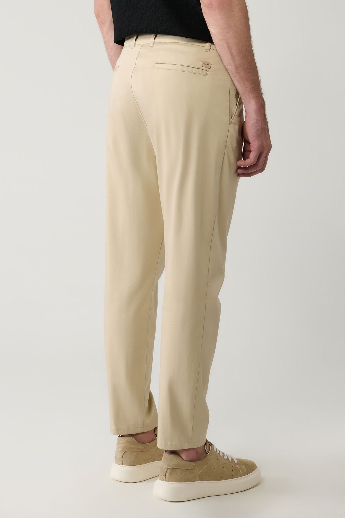 Men's Beige Classic Waist Pagos Pants A41y3037