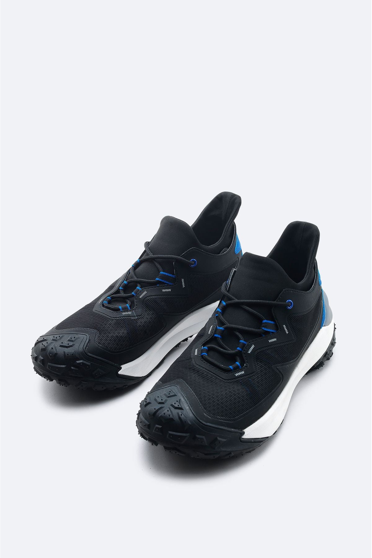 Male Black 100 %Rubber Base Water Protector Sneaker Shoes A42Y8010