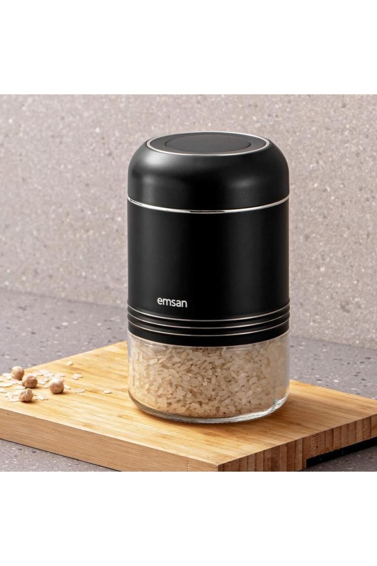 Moko storage jar 900 ml black