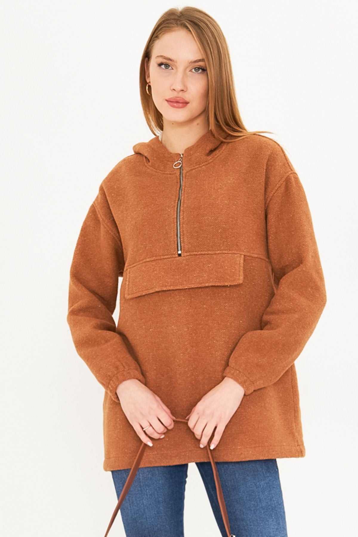 Woman Taba Hooded Caple Sweatshirt Arm-25k001097