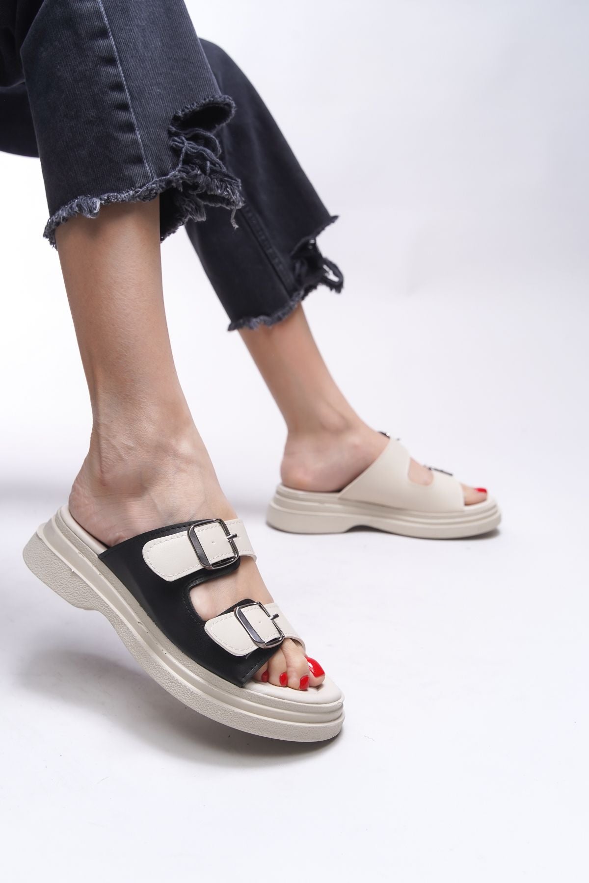 Winlaerla Women's Slippers 0012245 Beige Skin