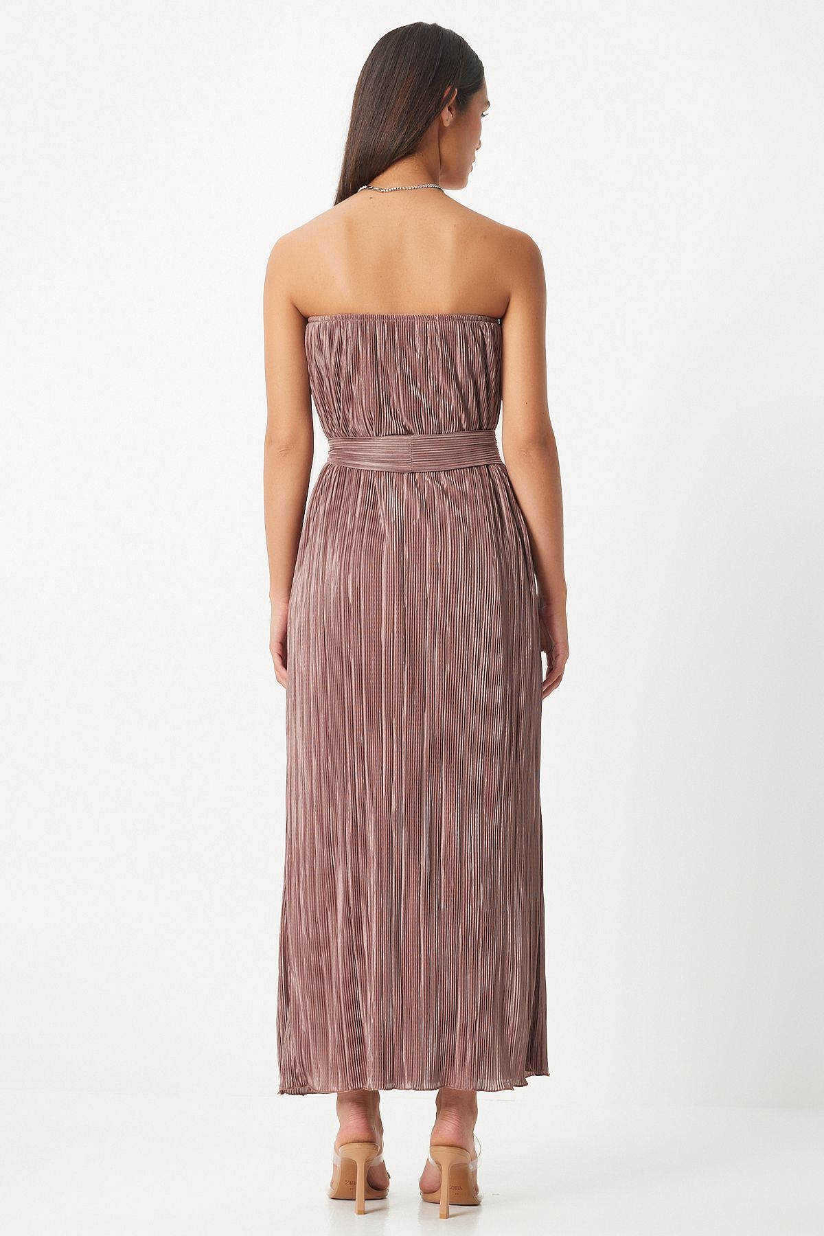 Female mink strapless -beloved battery dress FN03237