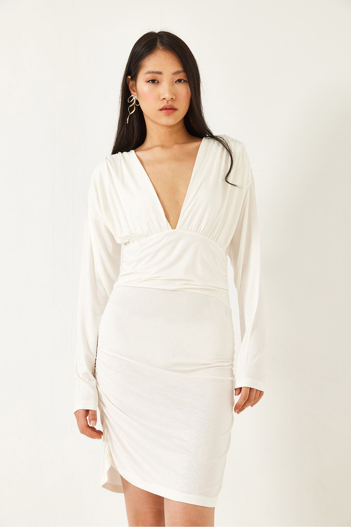 Women's Sides Shirred Dress 0180 60261108