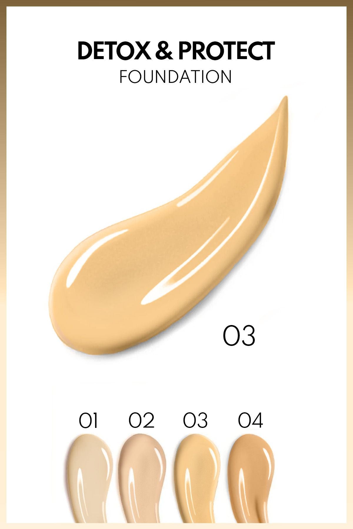 Detox & Protect Foundation SPF 15 Intensive Concealer Satin Foundation Foundation - 03 Medium Beige