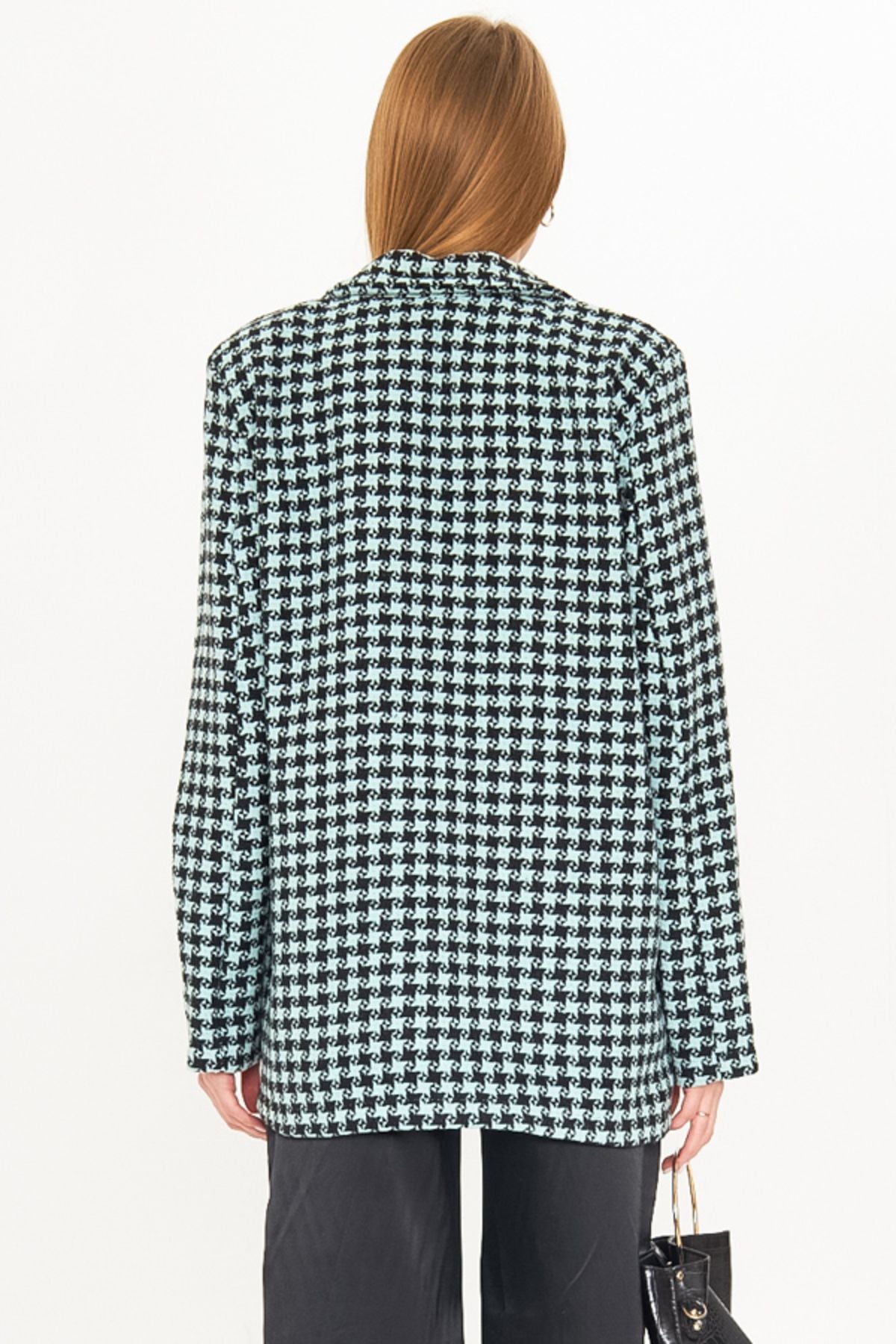 Female Mine Men's Collar Pocket Cover with a homeland oversize jacket ARM-25K00106060