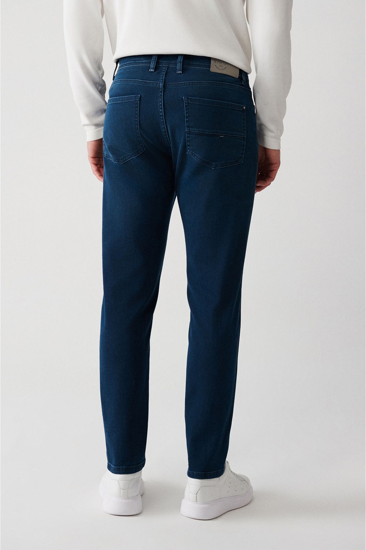 Men's Indigo Obedness Washing Flexible Jean Pants B003521