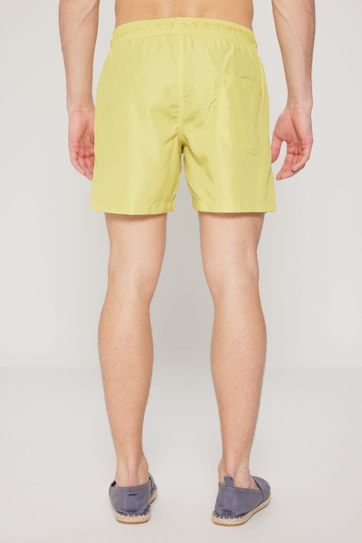 Men's Yellow Standard Fit Normal Cutting Fast Edge Side Patterned Sea Short Ma from Swimce