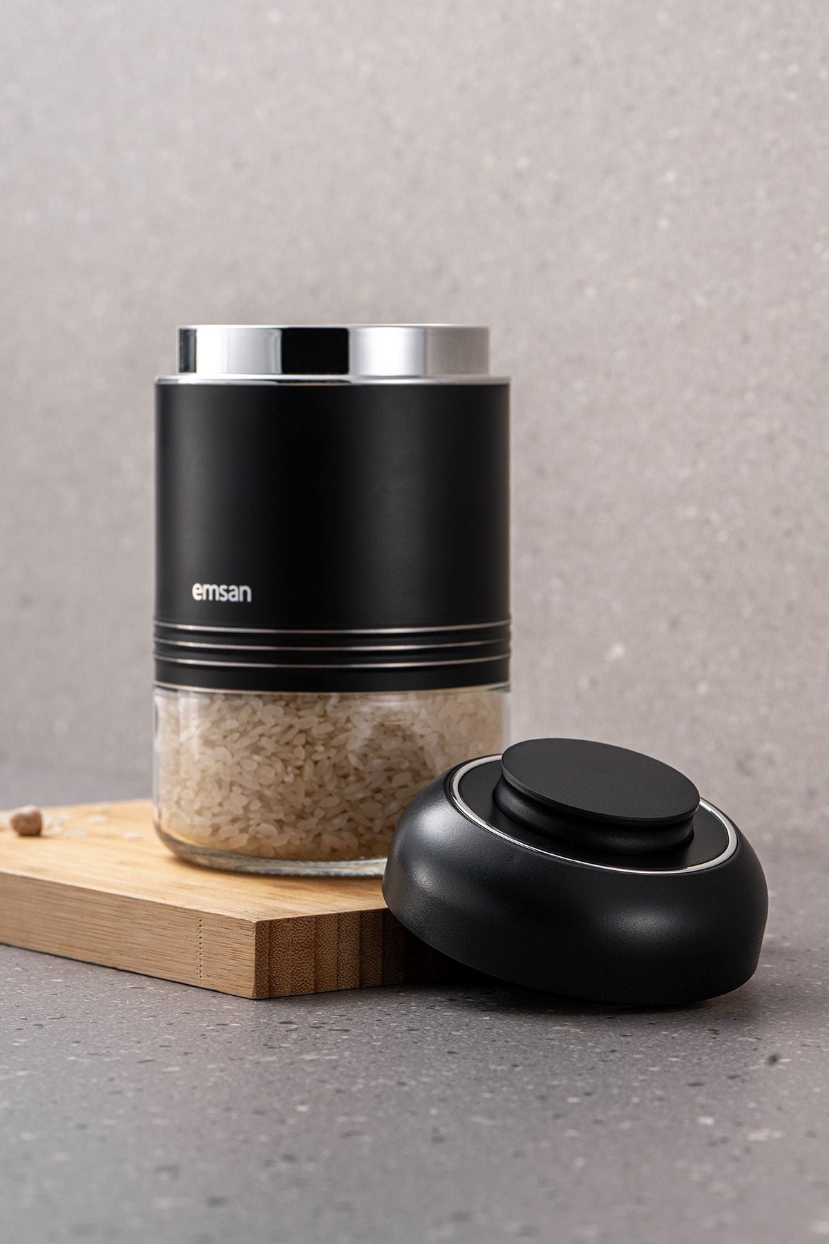 Moko storage jar 650 ml black