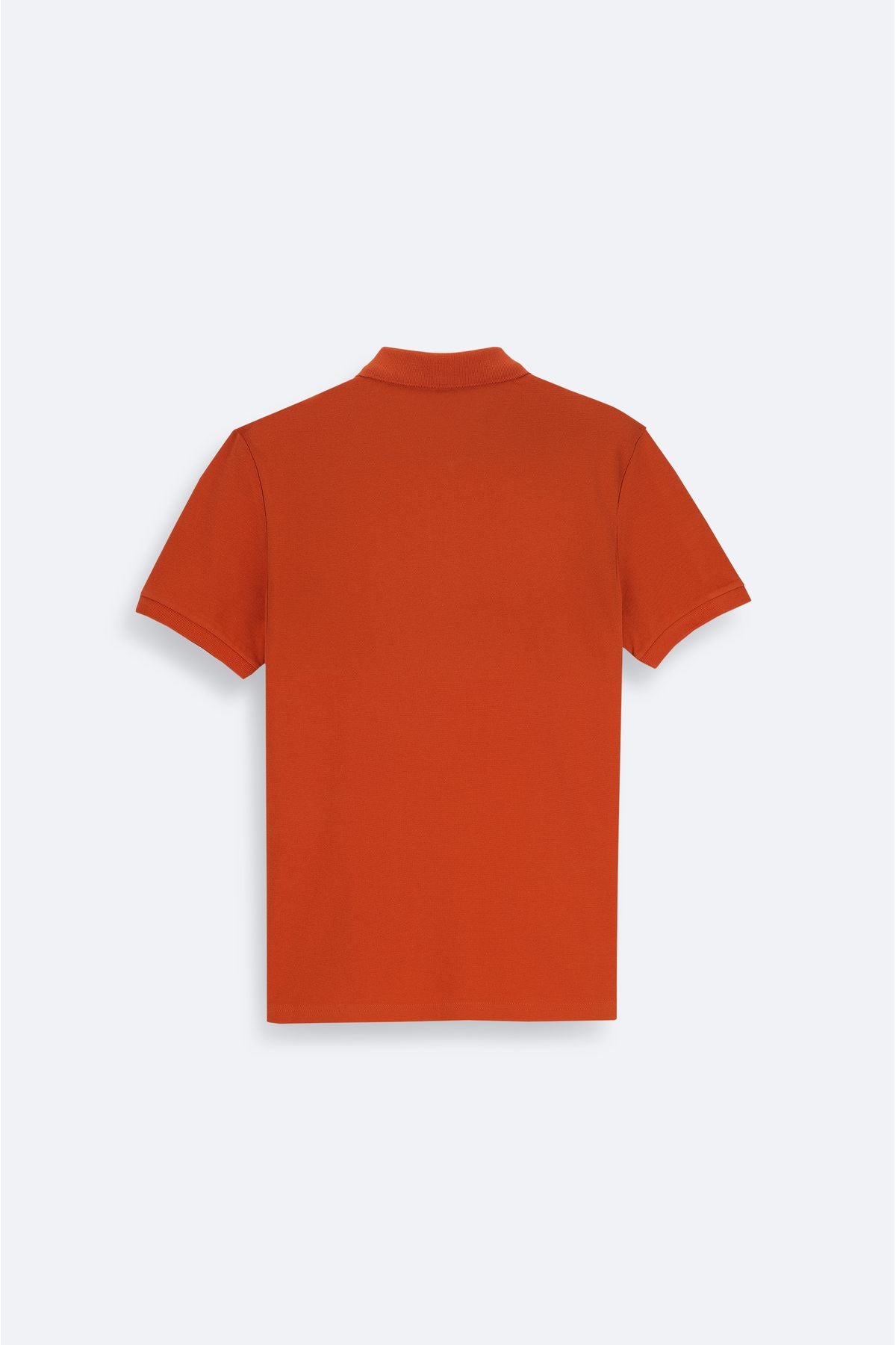 Men's Dark Orange 100 %Cotton Cool Polo Yaka T-Shirt E001004