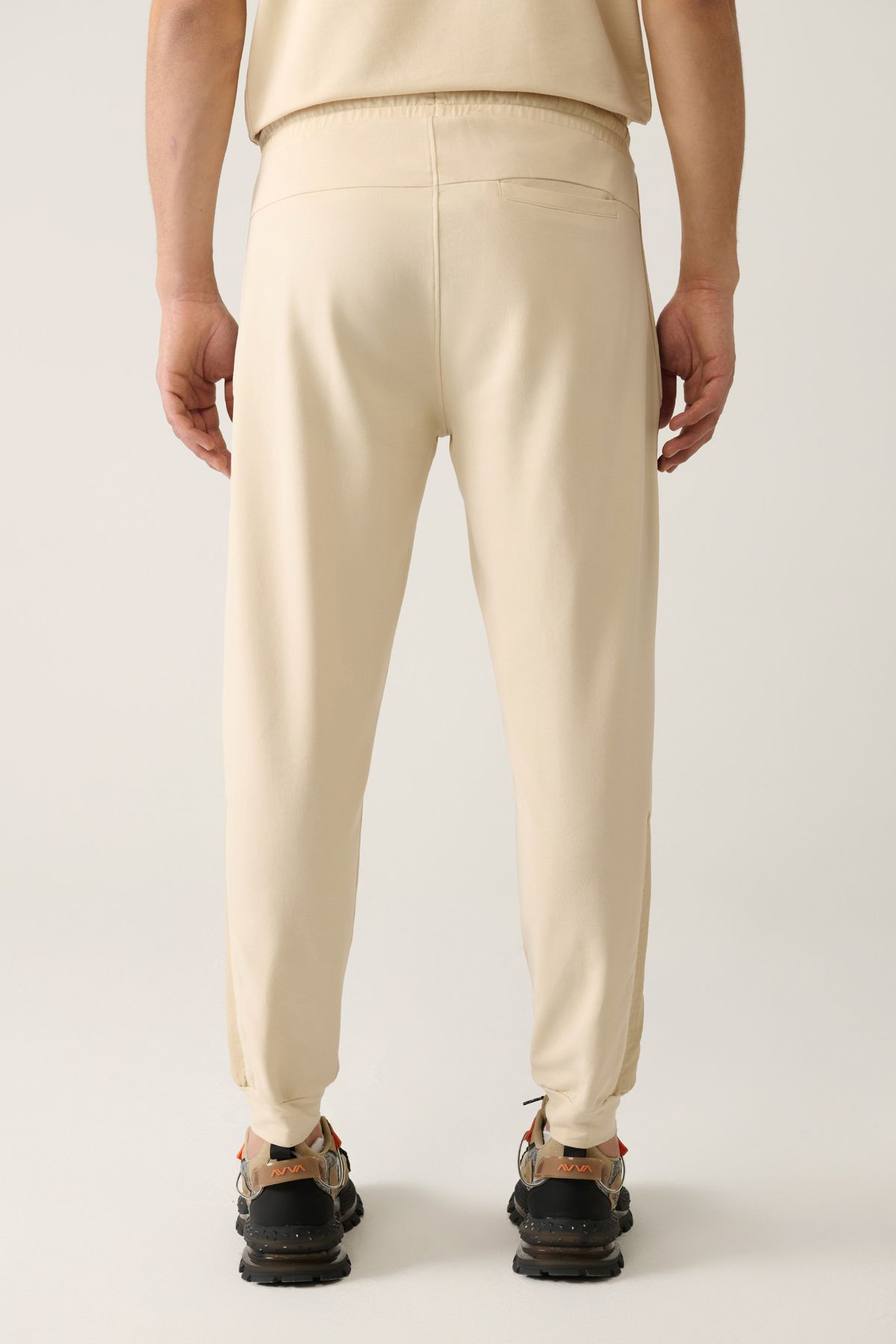 Men's Beige Jersey Fabric 2 IP Tracksuit Six A41y3416